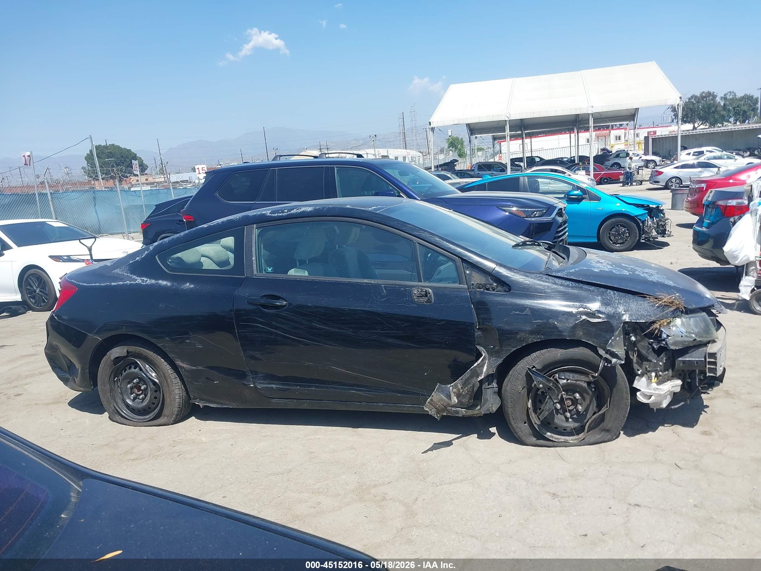 2012 Honda Civic Lx Black vin: 2HGFG3B58CH540567
