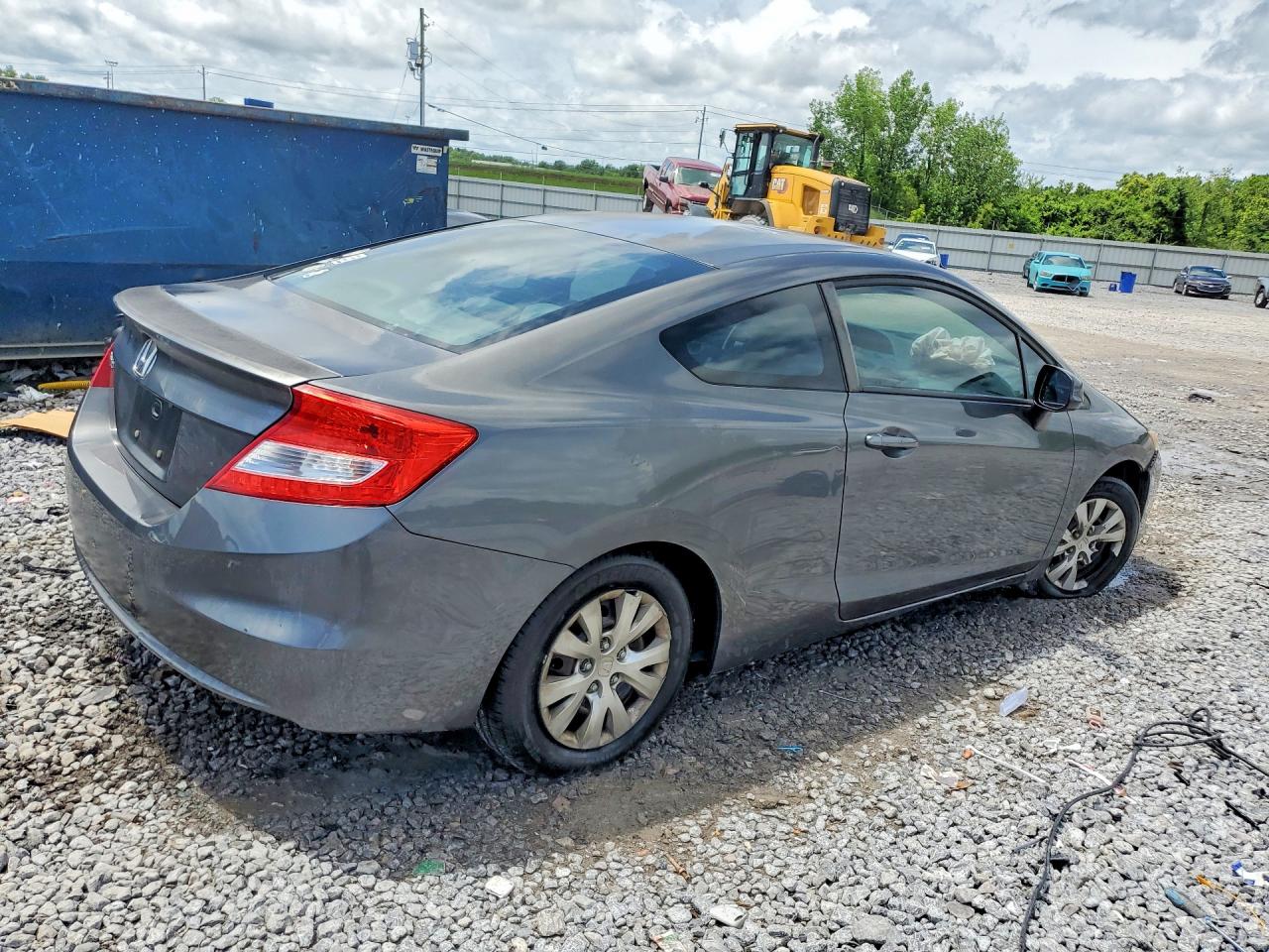 2012 Honda Civic Lx Gray vin: 2HGFG3B58CH550368