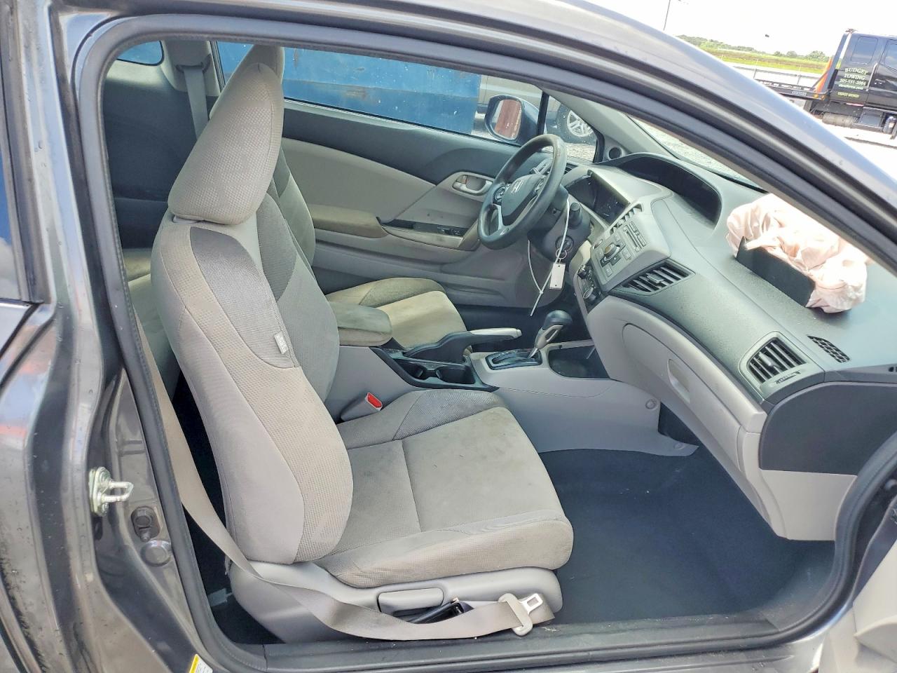 2012 Honda Civic Lx Gray vin: 2HGFG3B58CH550368