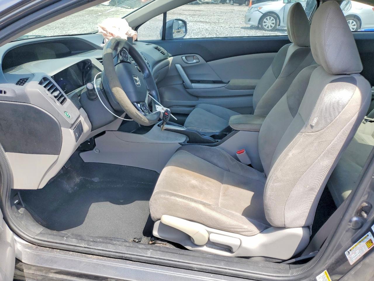 2012 Honda Civic Lx Gray vin: 2HGFG3B58CH550368