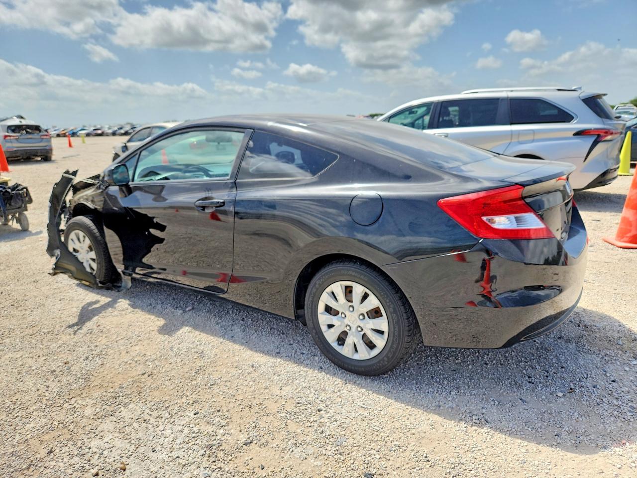2012 Honda Civic Lx Черный vin: 2HGFG3B58CH551763