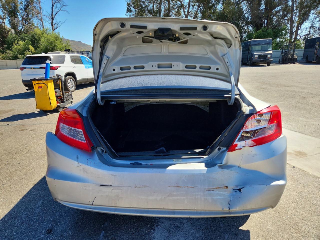 2012 Honda Civic Lx Silver vin: 2HGFG3B58CH554453