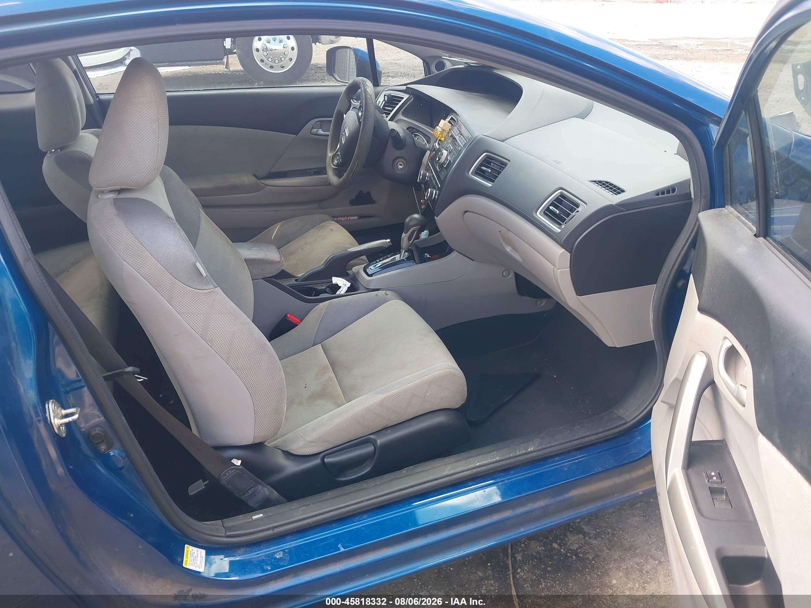 2013 Honda Civic Lx Blue vin: 2HGFG3B58DH506131