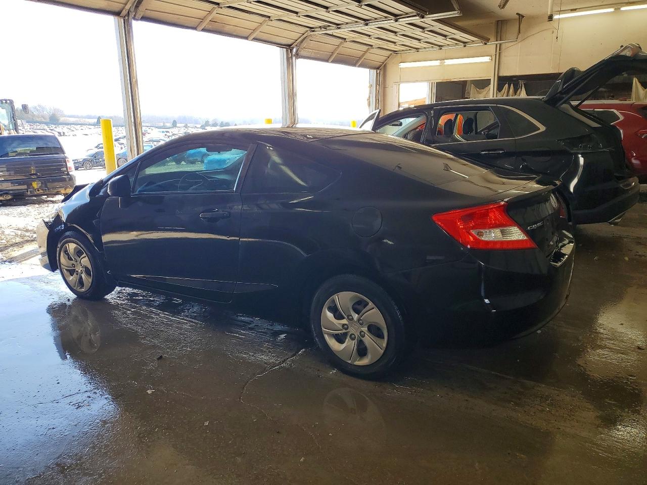 2013 Honda Civic Lx Black vin: 2HGFG3B58DH508378