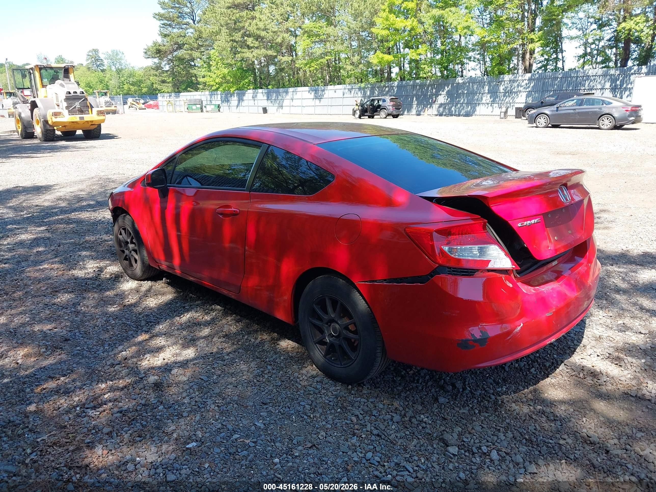 2013 Honda Civic Lx Red vin: 2HGFG3B58DH513659