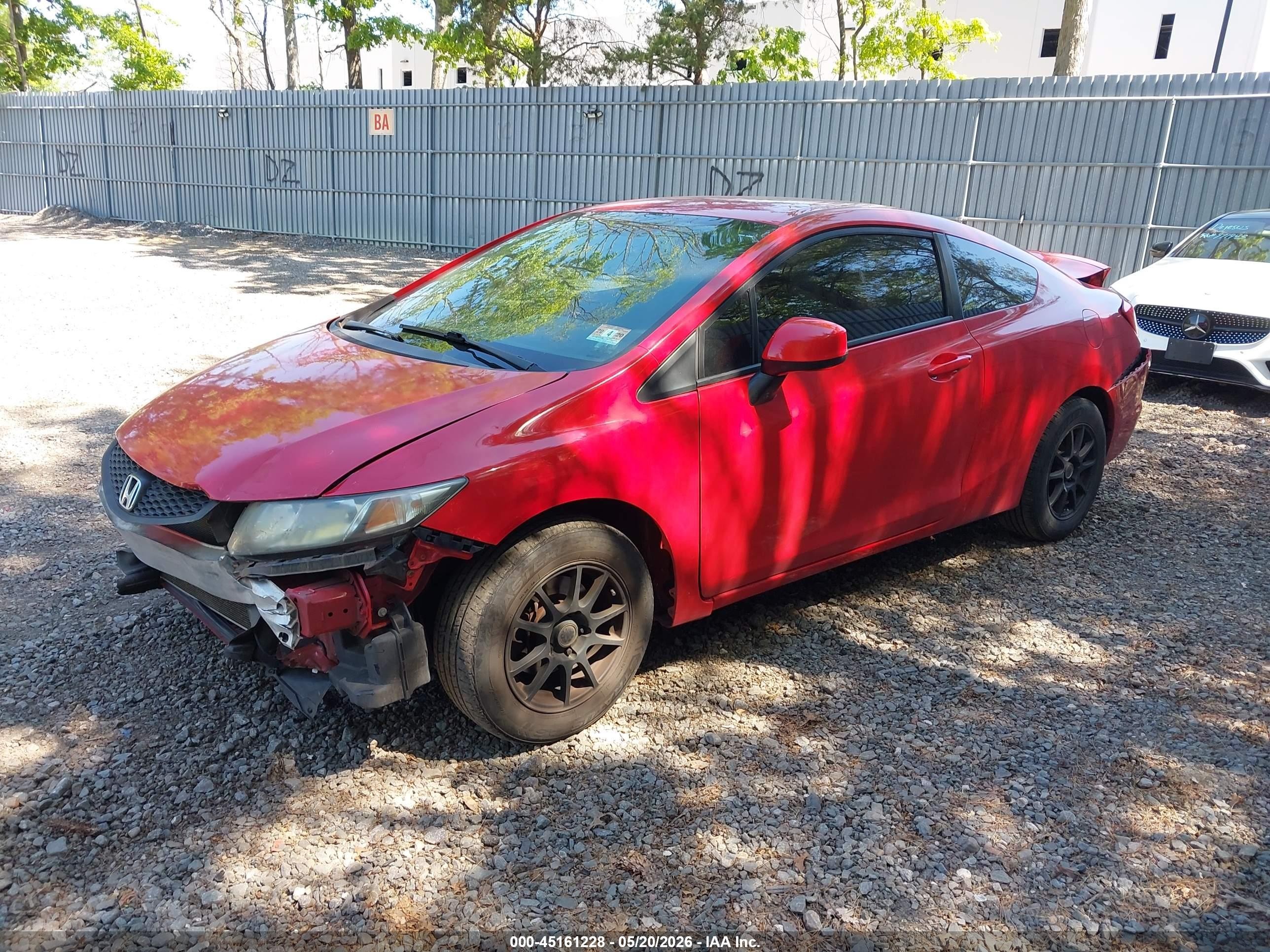 2013 Honda Civic Lx Red vin: 2HGFG3B58DH513659