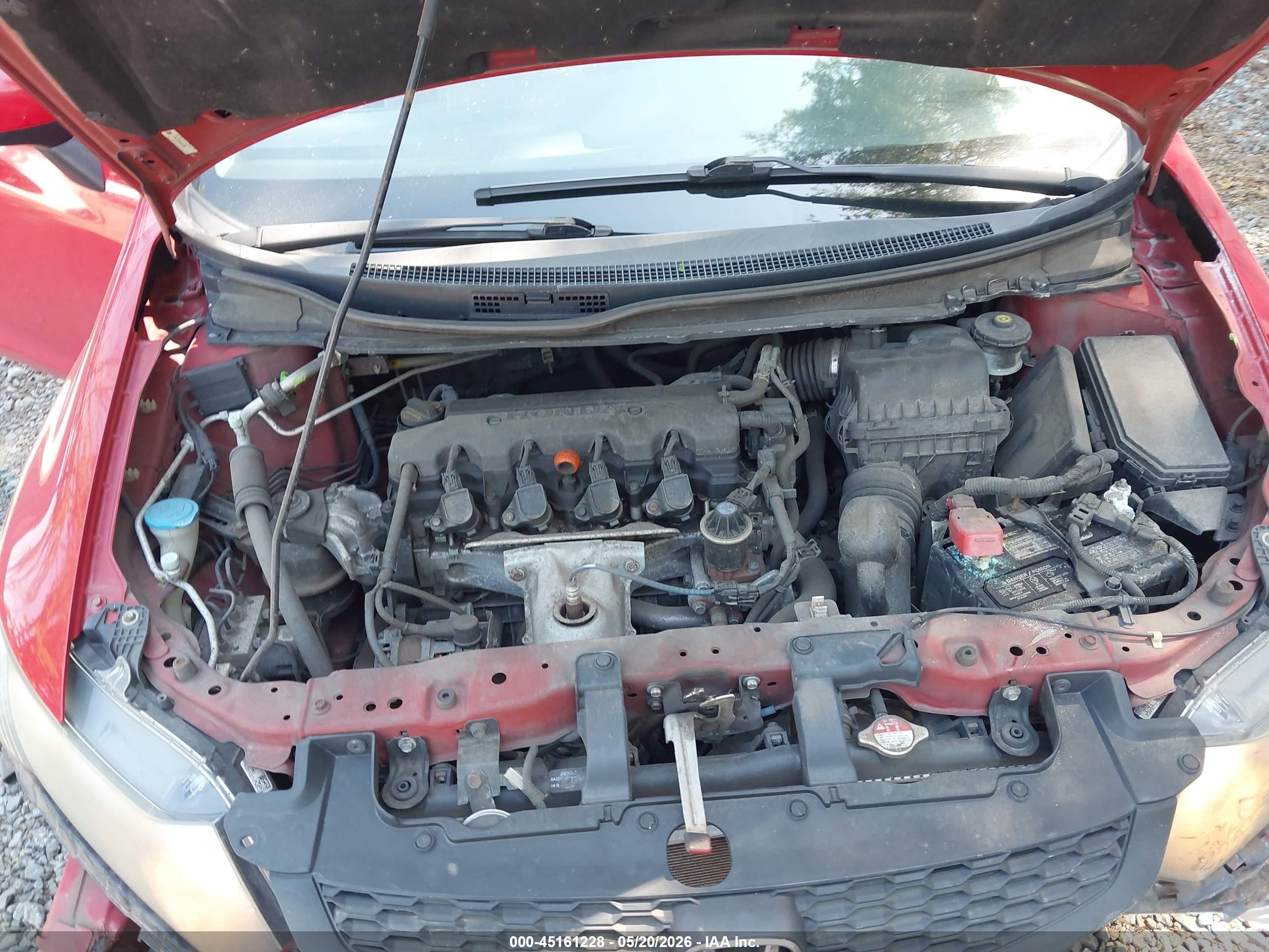 2013 Honda Civic Lx Red vin: 2HGFG3B58DH513659