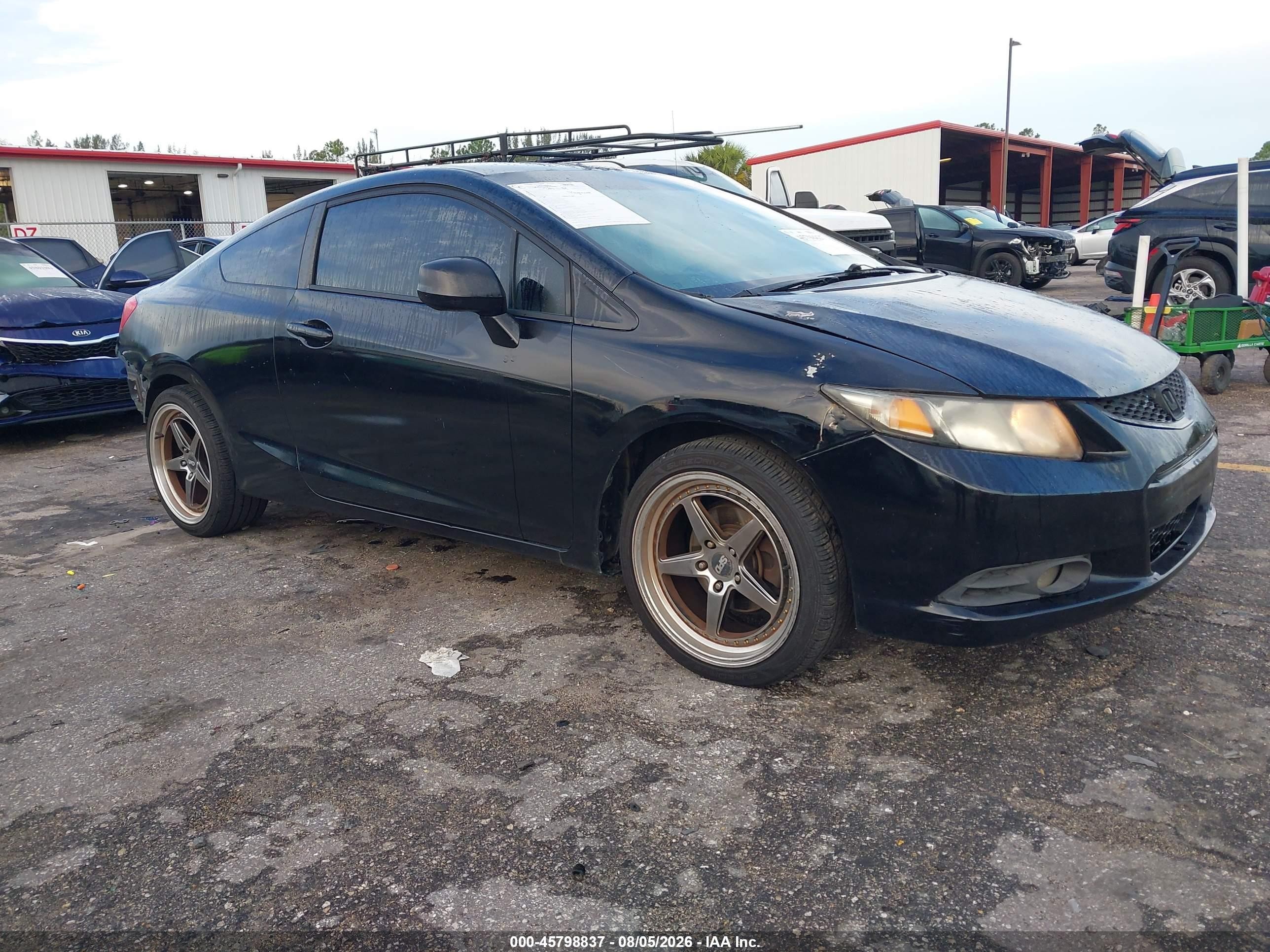 2013 Honda Civic Lx Черный vin: 2HGFG3B58DH514116