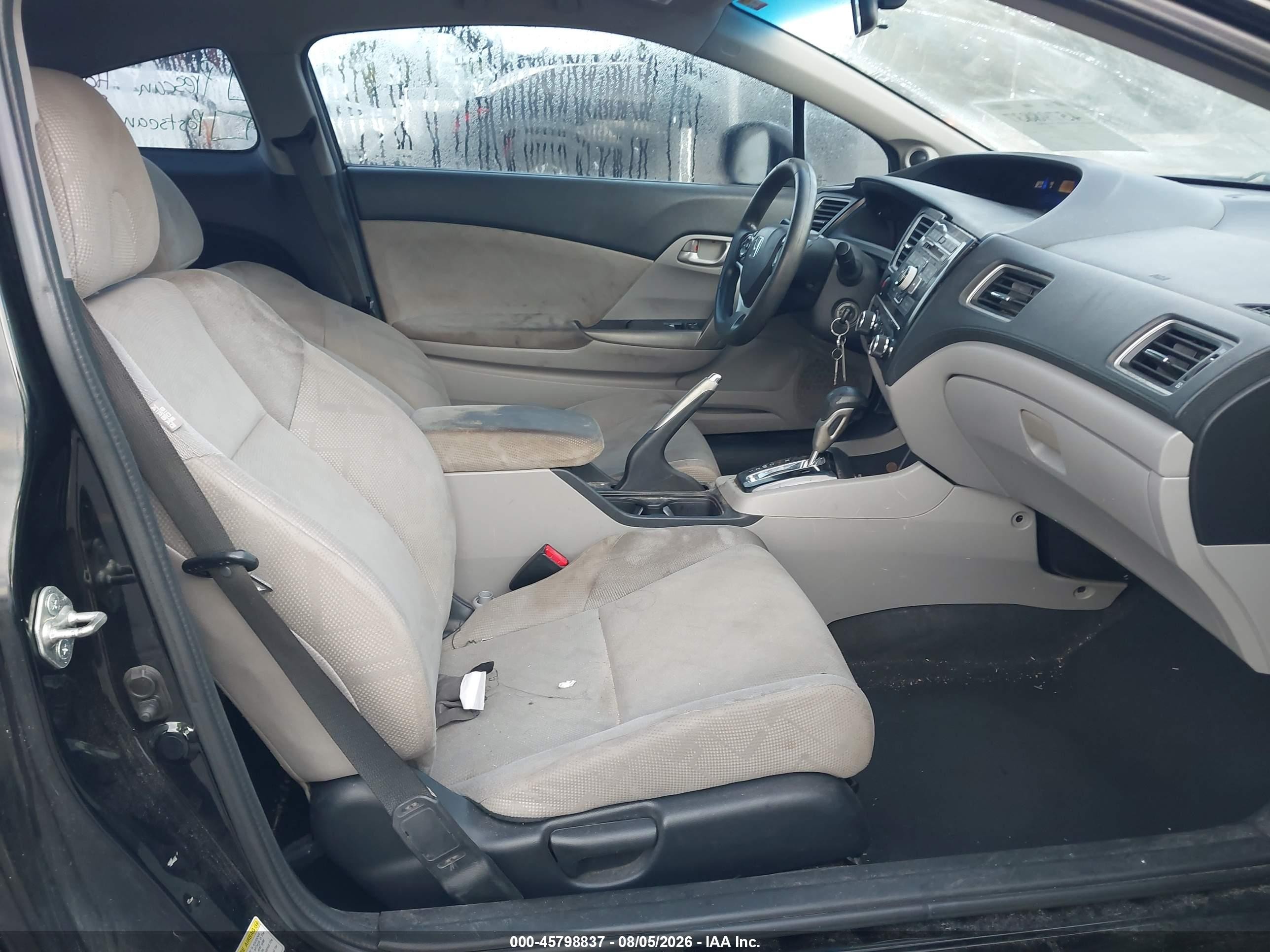 2013 Honda Civic Lx Черный vin: 2HGFG3B58DH514116