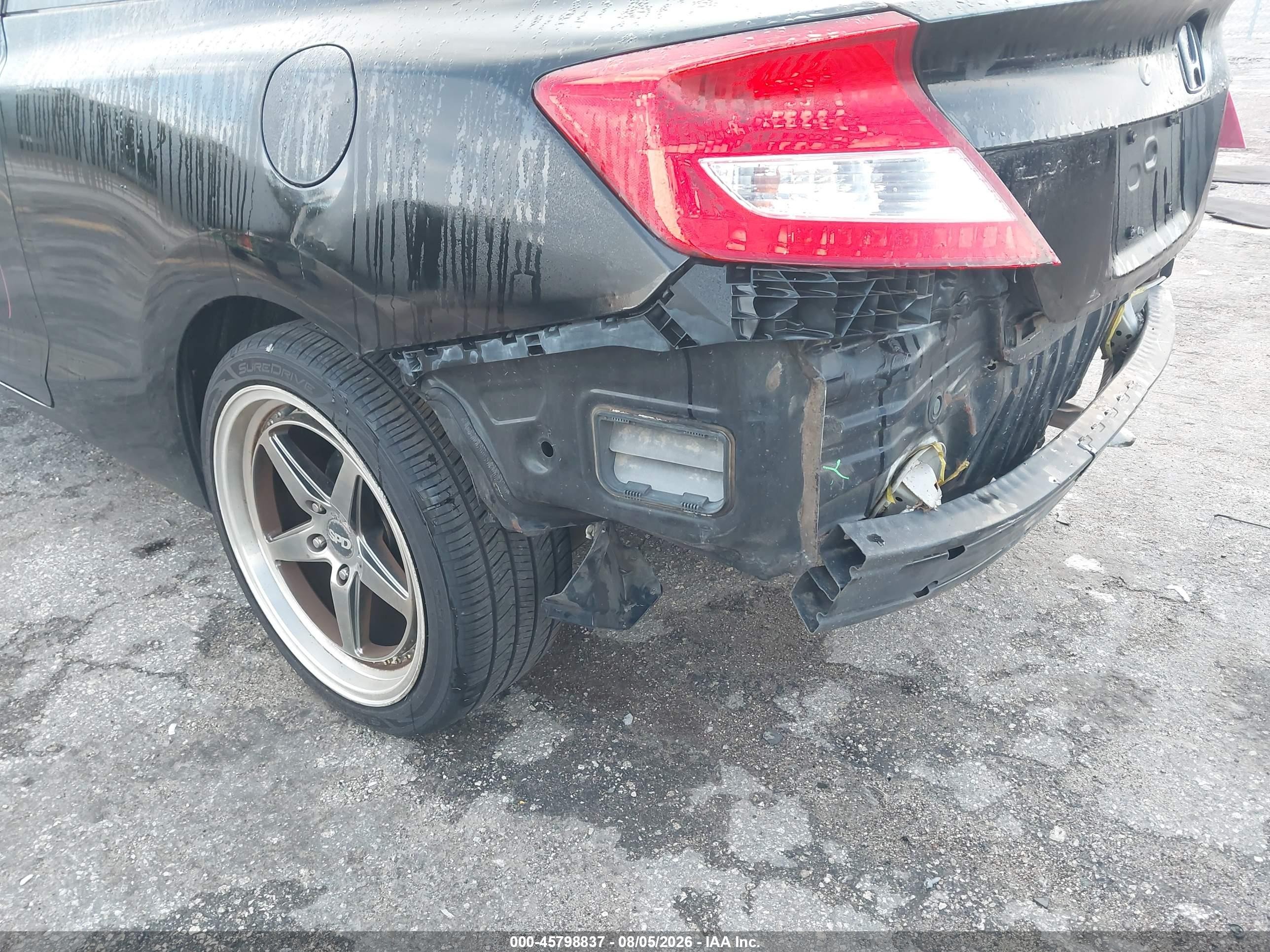 2013 Honda Civic Lx Черный vin: 2HGFG3B58DH514116