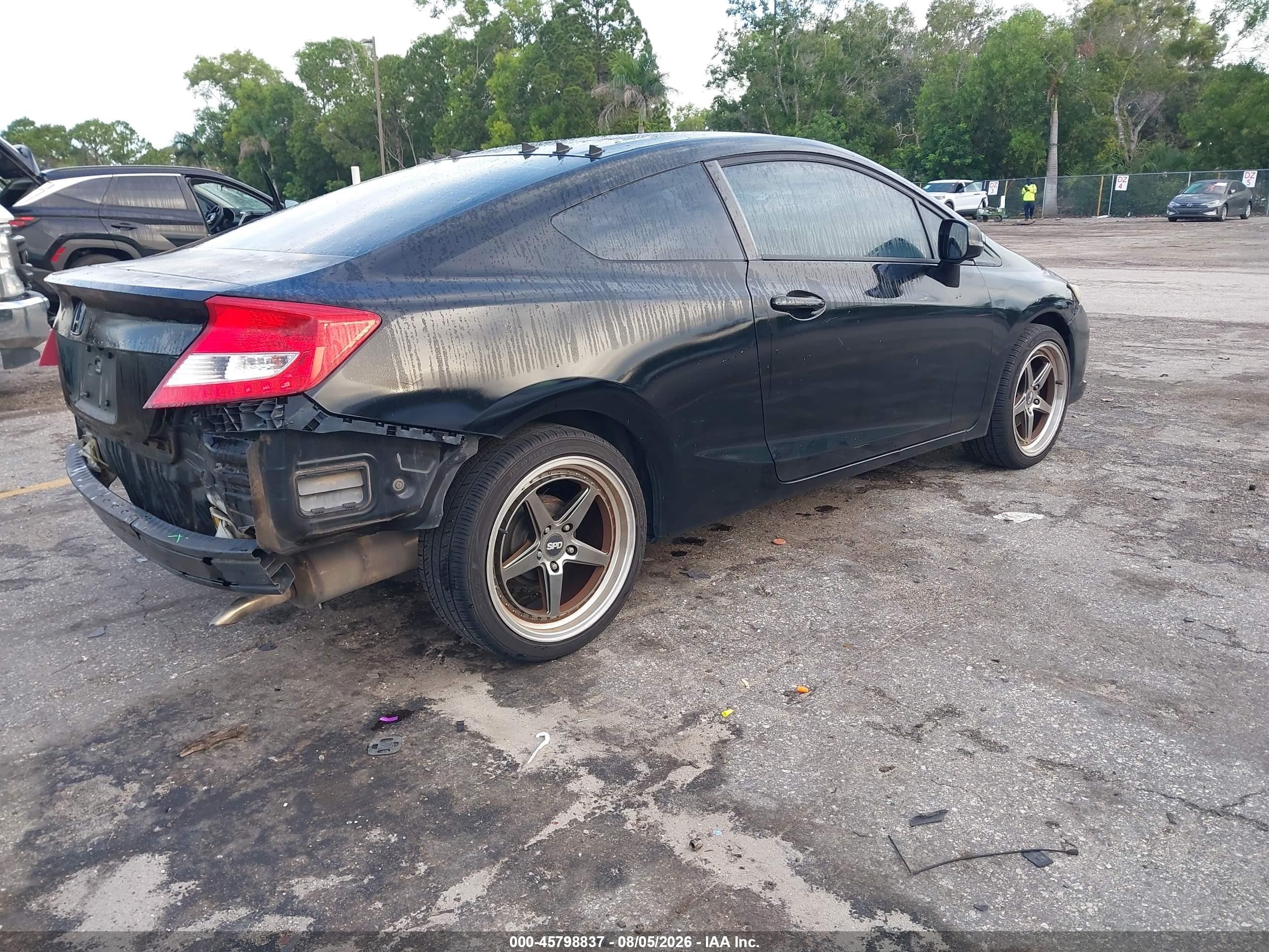 2013 Honda Civic Lx Черный vin: 2HGFG3B58DH514116