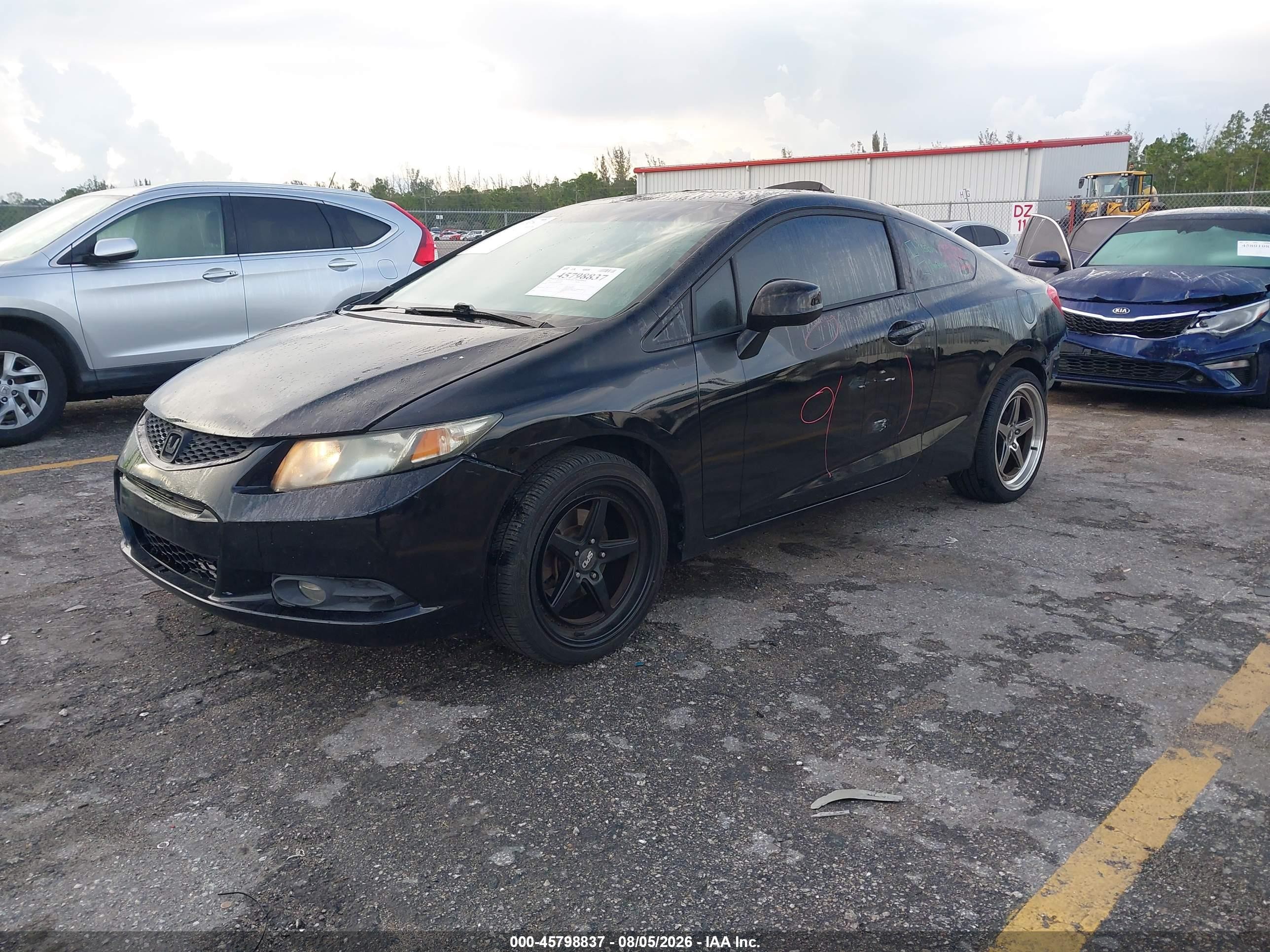 2013 Honda Civic Lx Черный vin: 2HGFG3B58DH514116