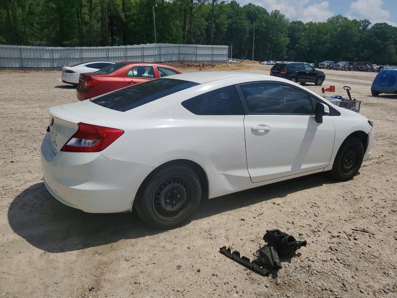 2013 Honda Civic Lx White vin: 2HGFG3B58DH530610