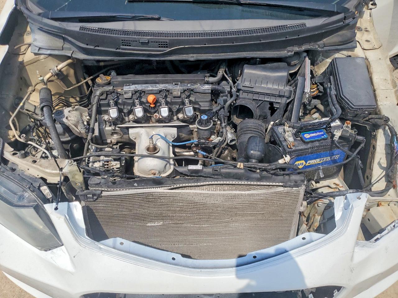2013 Honda Civic Lx White vin: 2HGFG3B58DH530610