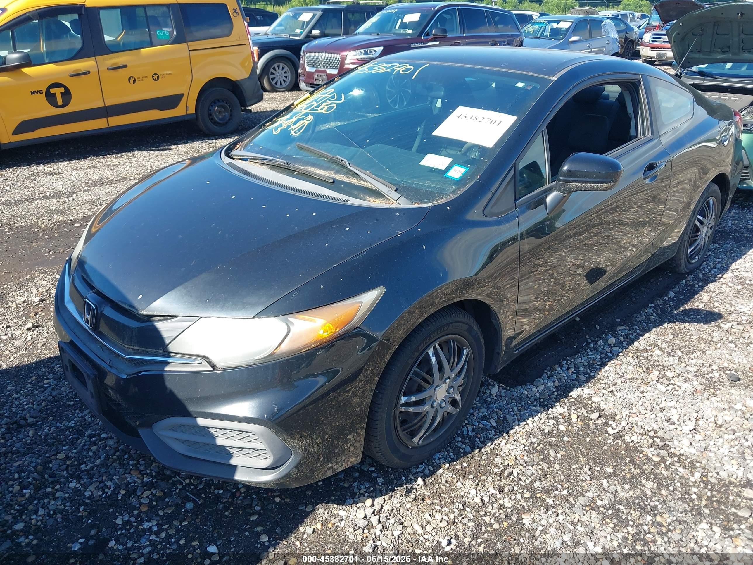 2014 Honda Civic Lx Black vin: 2HGFG3B58EH500718
