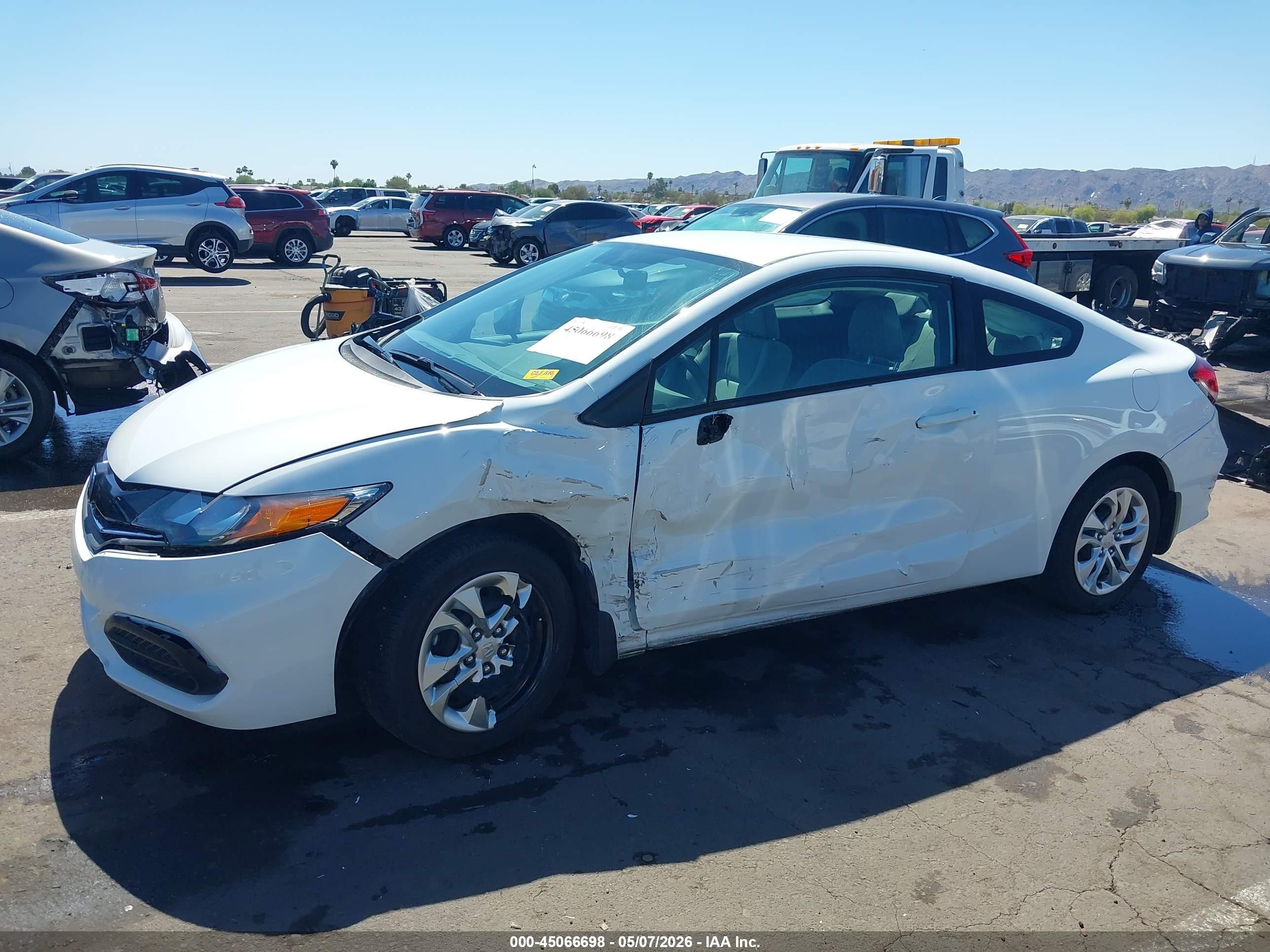 2014 Honda Civic Lx White vin: 2HGFG3B58EH502467