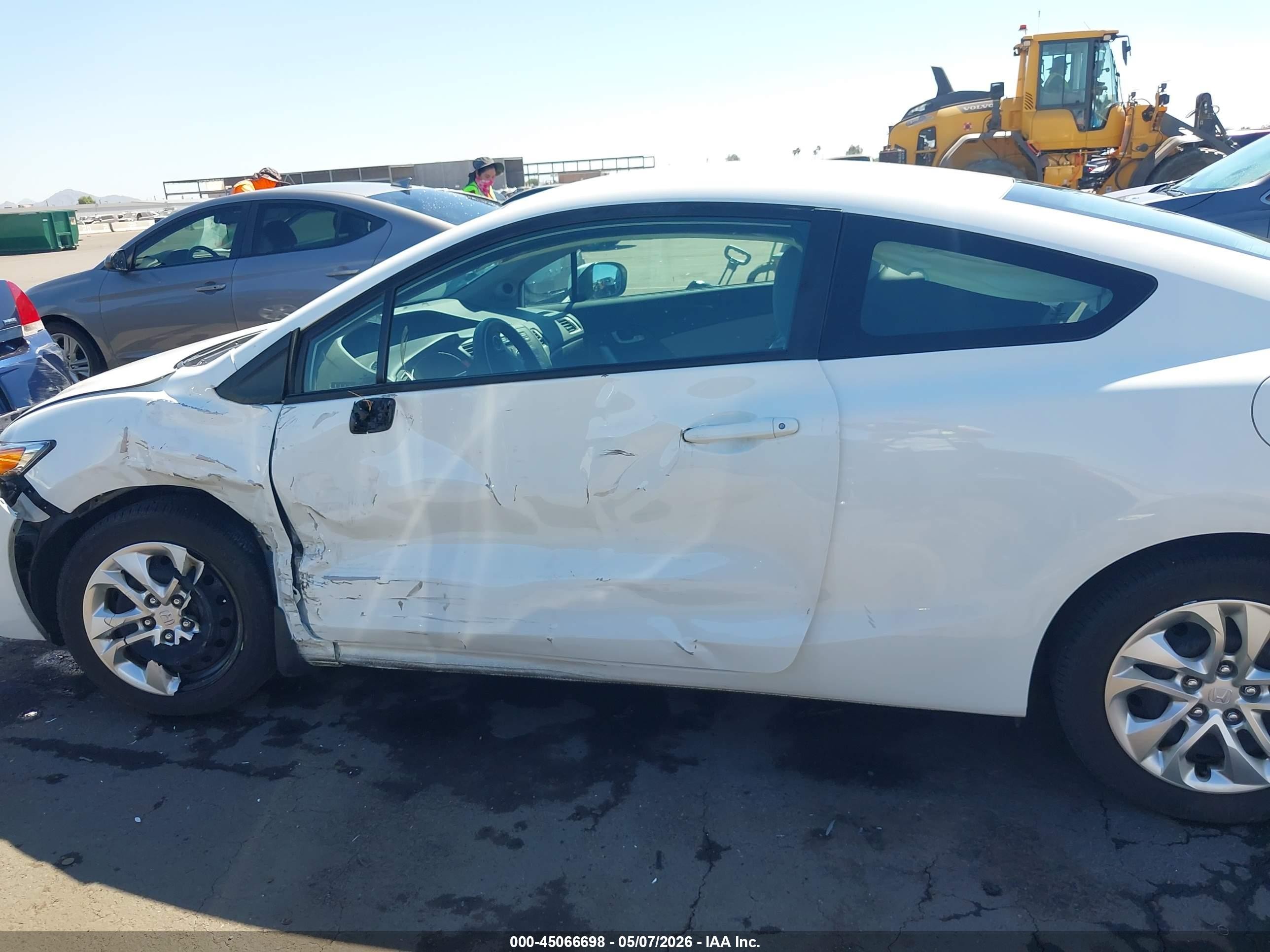 2014 Honda Civic Lx White vin: 2HGFG3B58EH502467