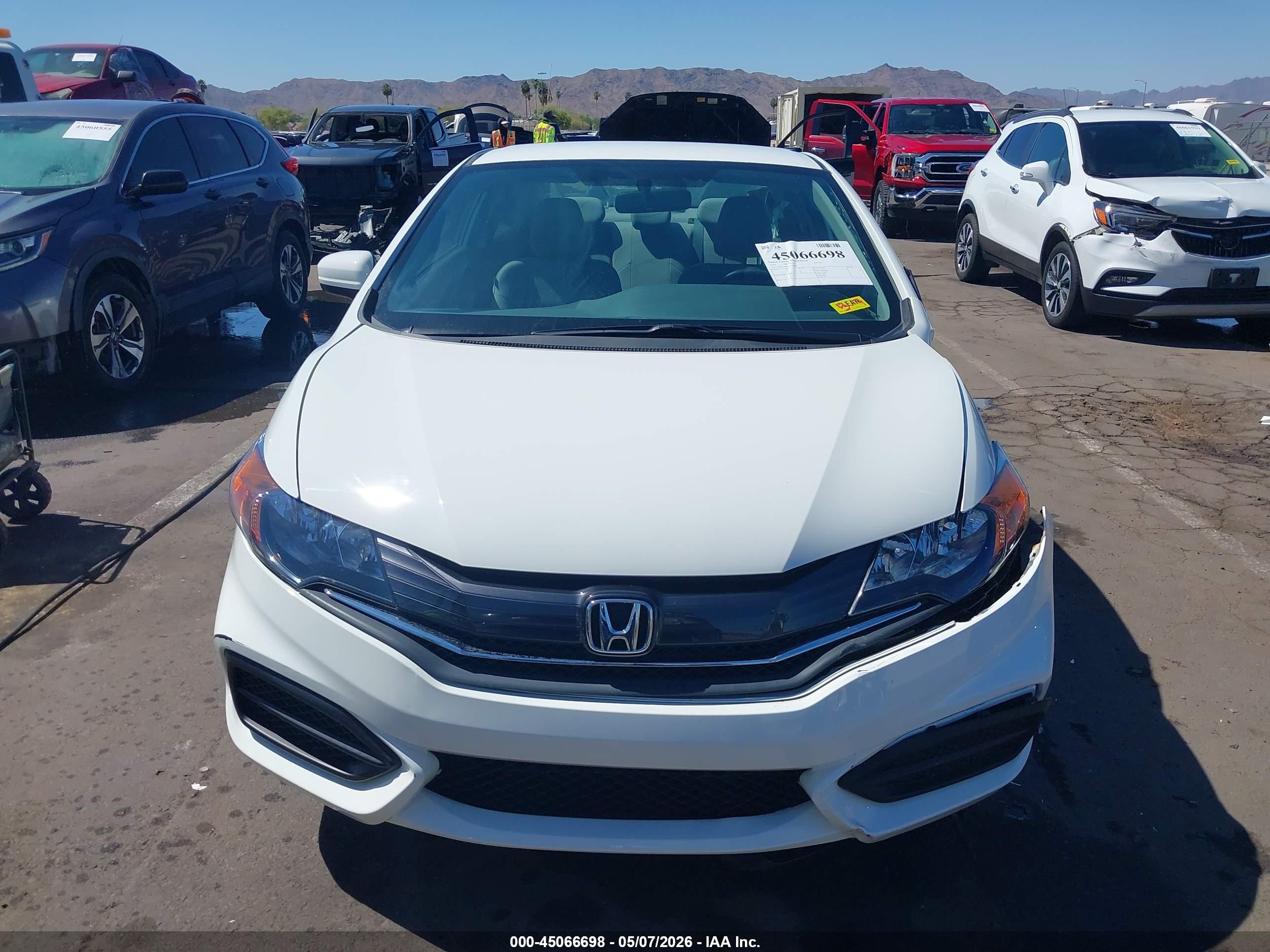 2014 Honda Civic Lx White vin: 2HGFG3B58EH502467