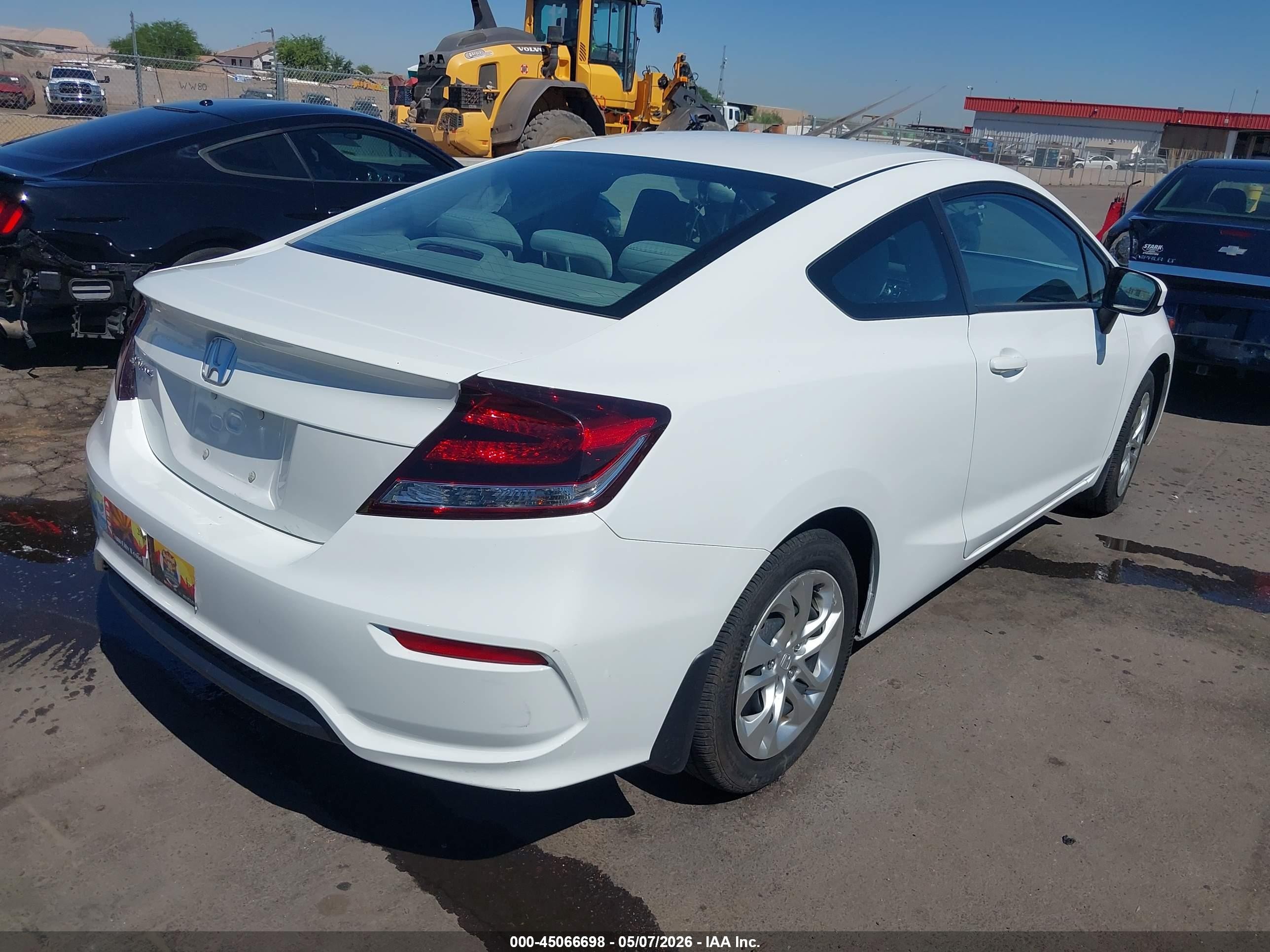 2014 Honda Civic Lx White vin: 2HGFG3B58EH502467