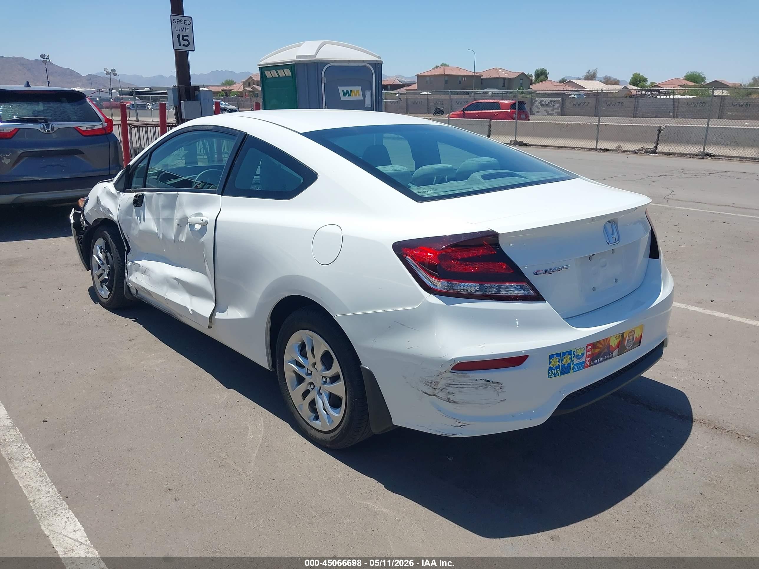 2014 Honda Civic Lx White vin: 2HGFG3B58EH502467
