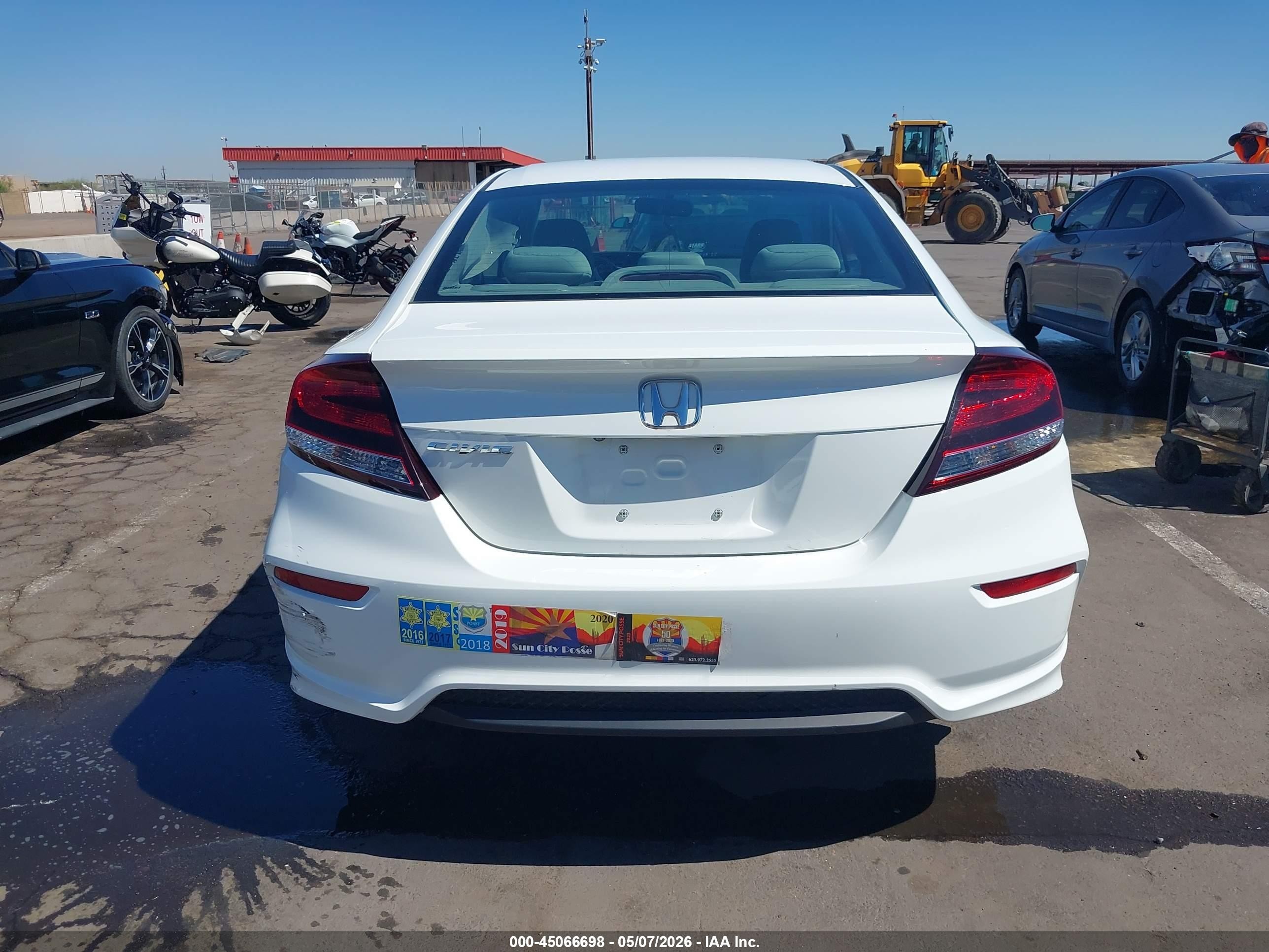 2014 Honda Civic Lx White vin: 2HGFG3B58EH502467