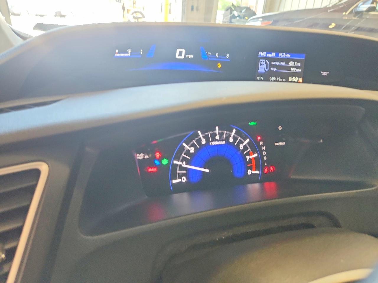 2014 Honda Civic Lx Gray vin: 2HGFG3B58EH511038
