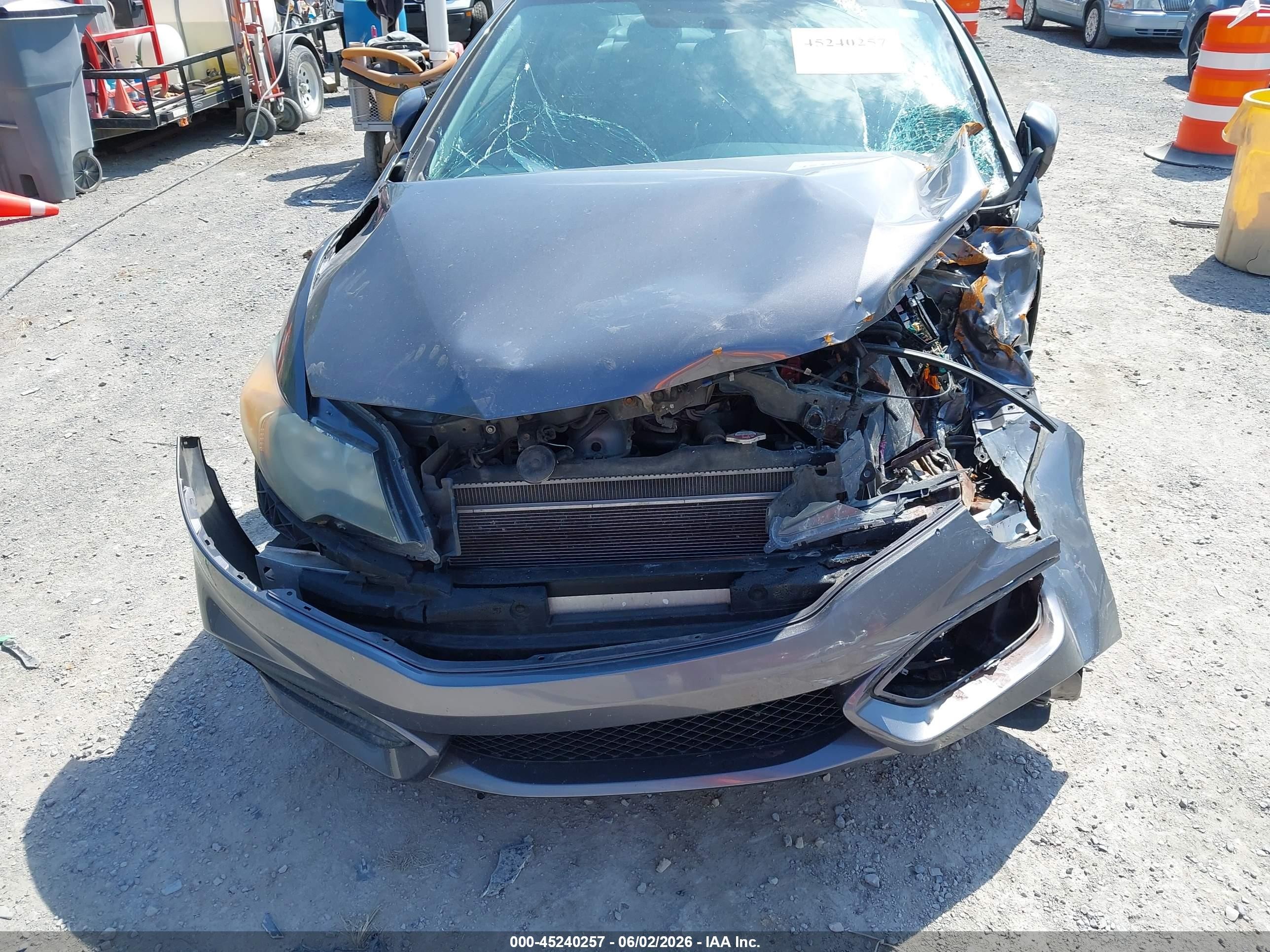 2014 Honda Civic Lx Gray vin: 2HGFG3B58EH513372