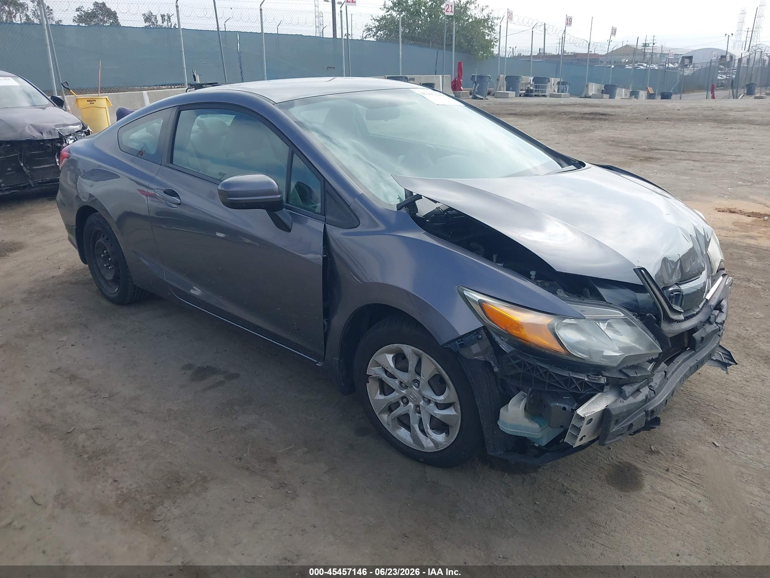 2014 Honda Civic Lx Gray vin: 2HGFG3B58EH516529