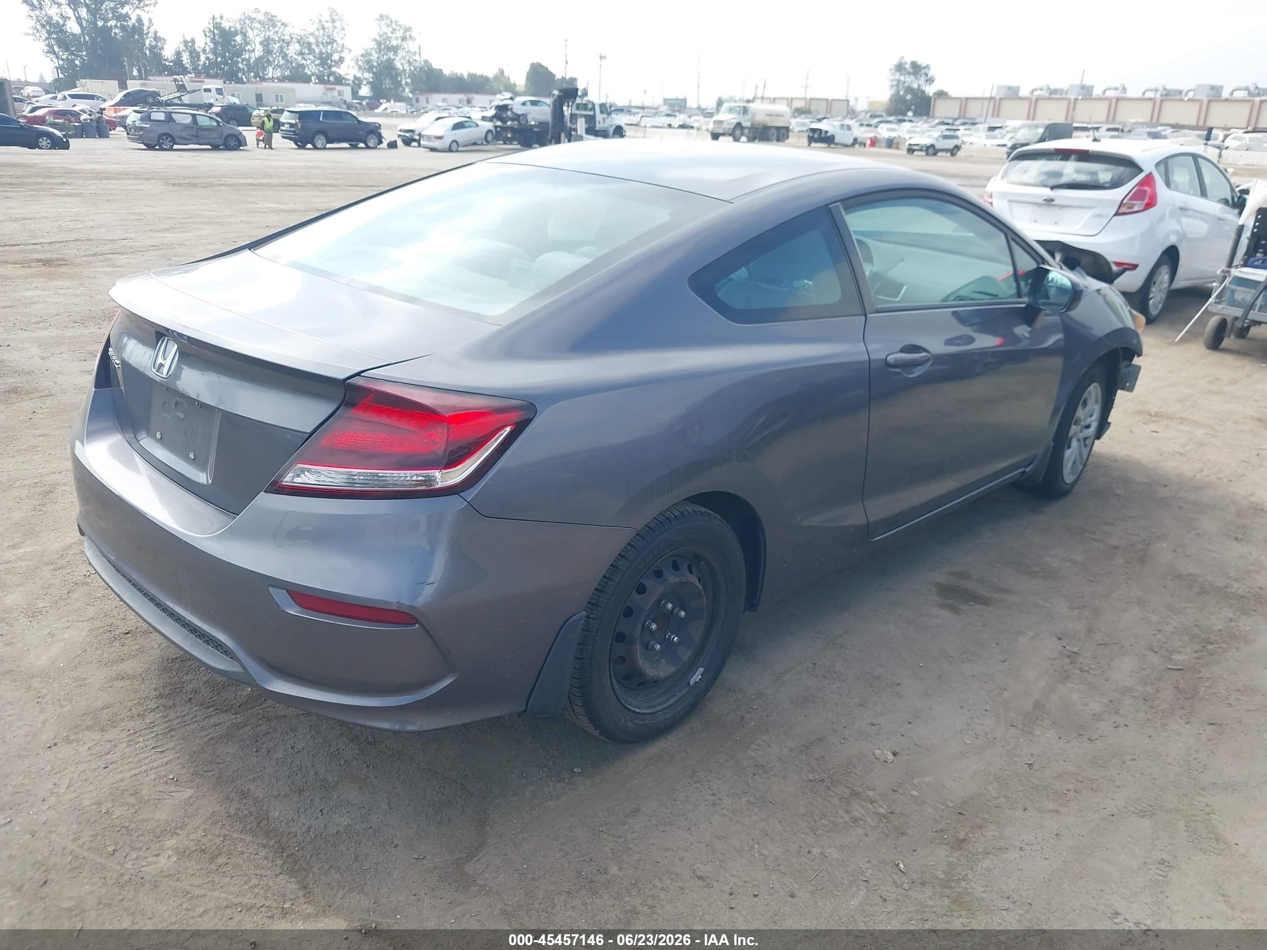 2014 Honda Civic Lx Gray vin: 2HGFG3B58EH516529
