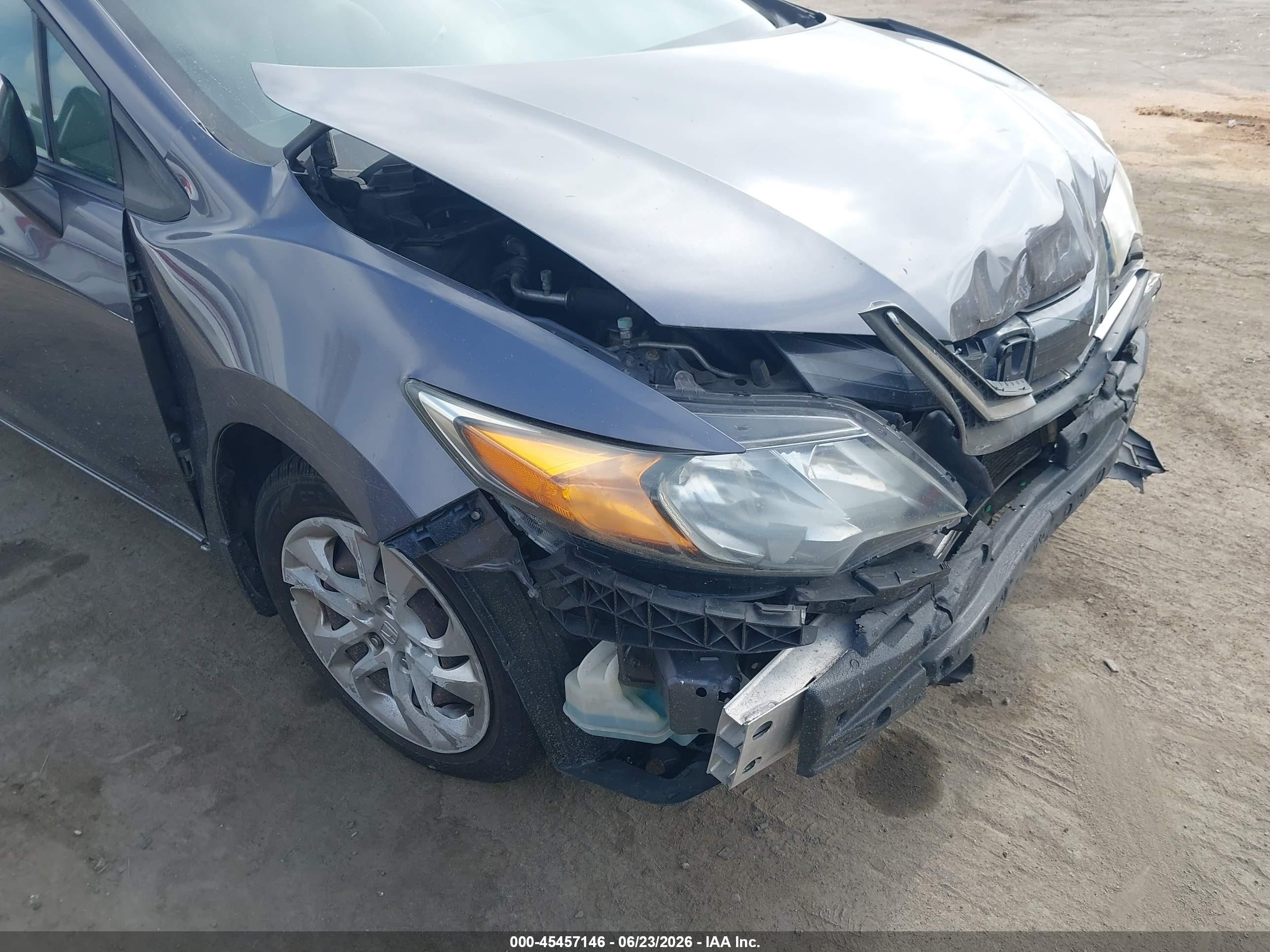 2014 Honda Civic Lx Gray vin: 2HGFG3B58EH516529