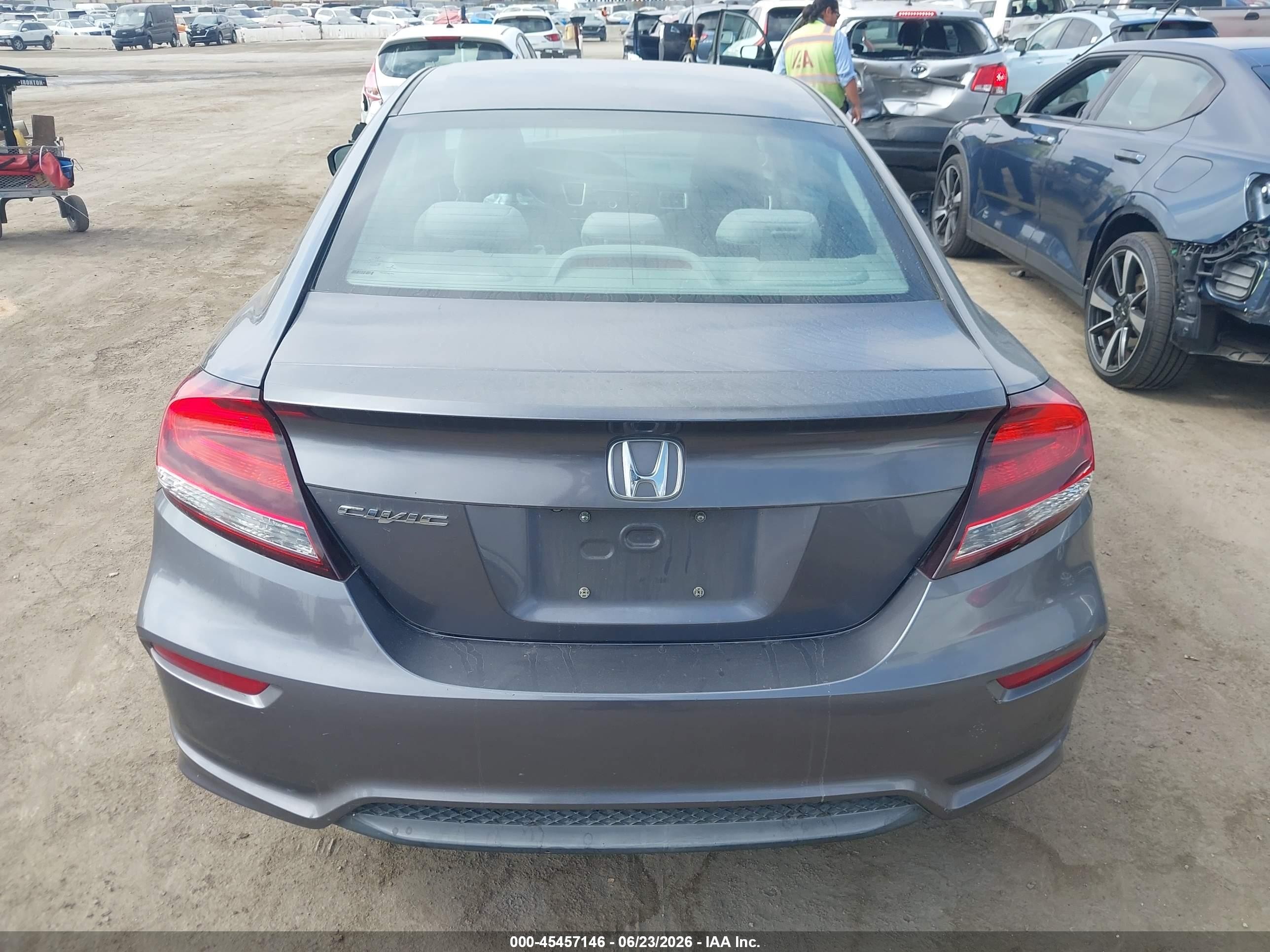 2014 Honda Civic Lx Gray vin: 2HGFG3B58EH516529