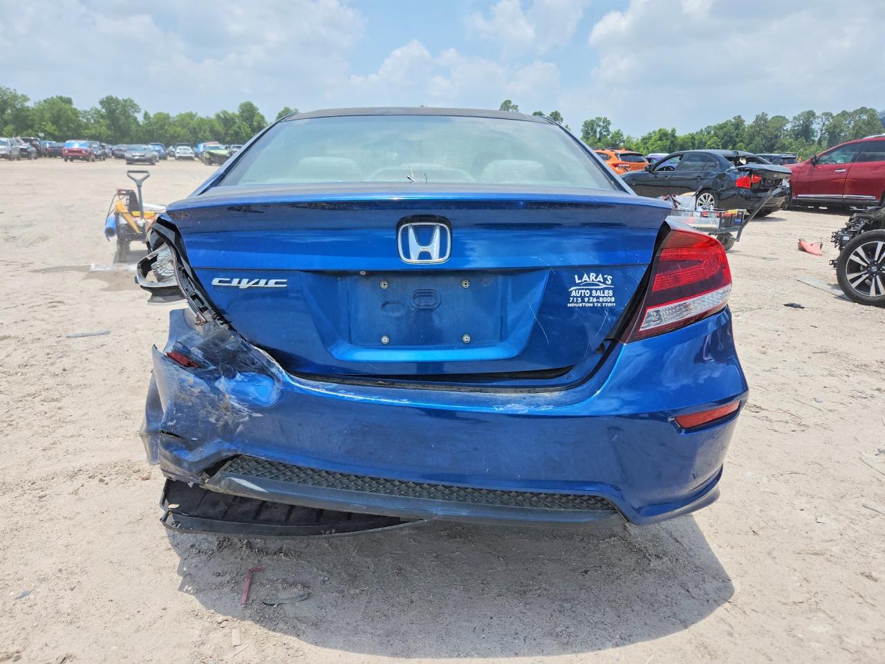 2014 Honda Civic Lx Blue vin: 2HGFG3B58EH520080