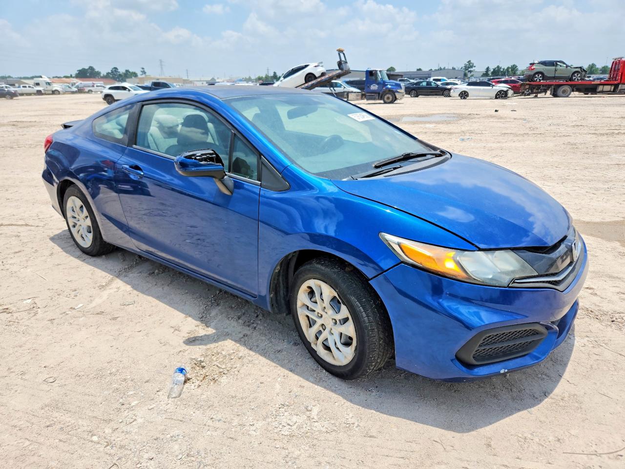 2014 Honda Civic Lx Blue vin: 2HGFG3B58EH520080