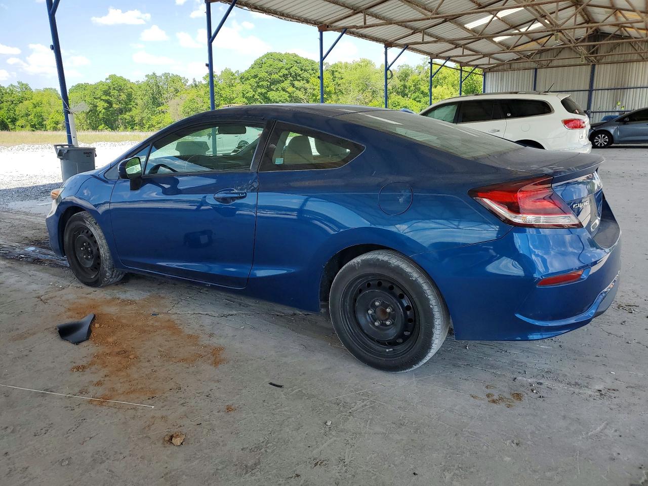 2014 Honda Civic Lx Blue vin: 2HGFG3B58EH520595