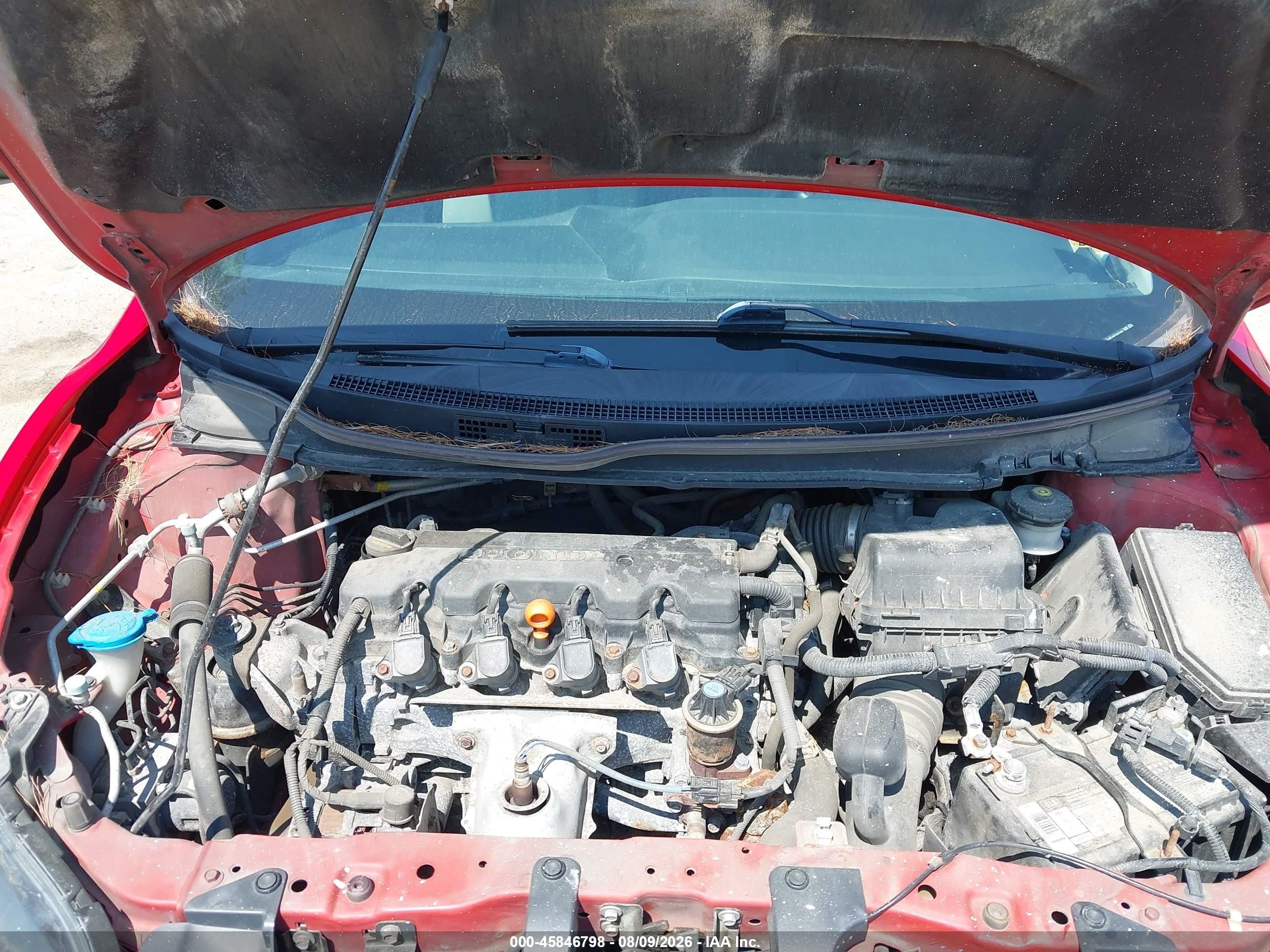 2015 Honda Civic Lx Red vin: 2HGFG3B58FH510408