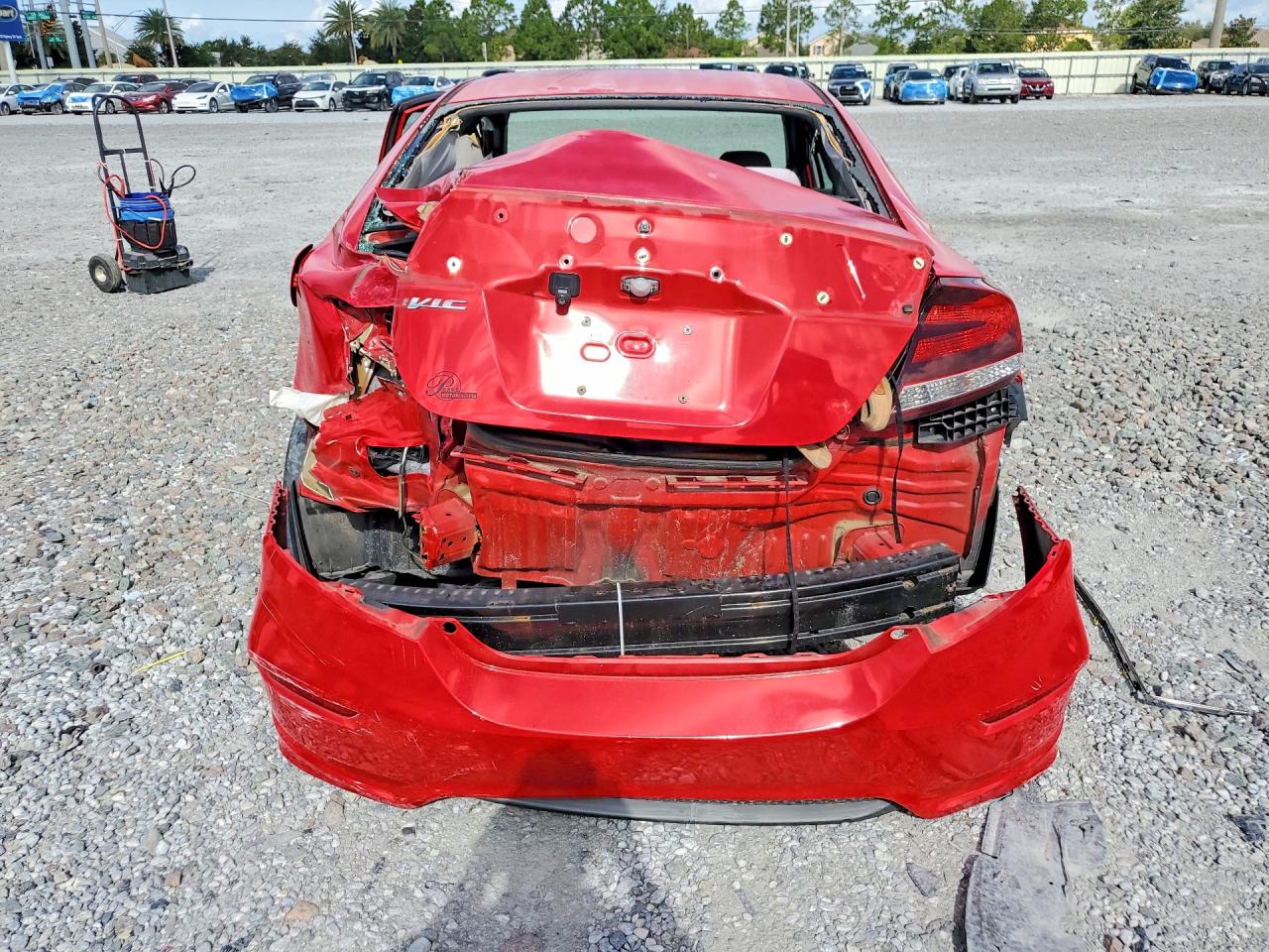 2015 Honda Civic Lx Красный vin: 2HGFG3B58FH513504