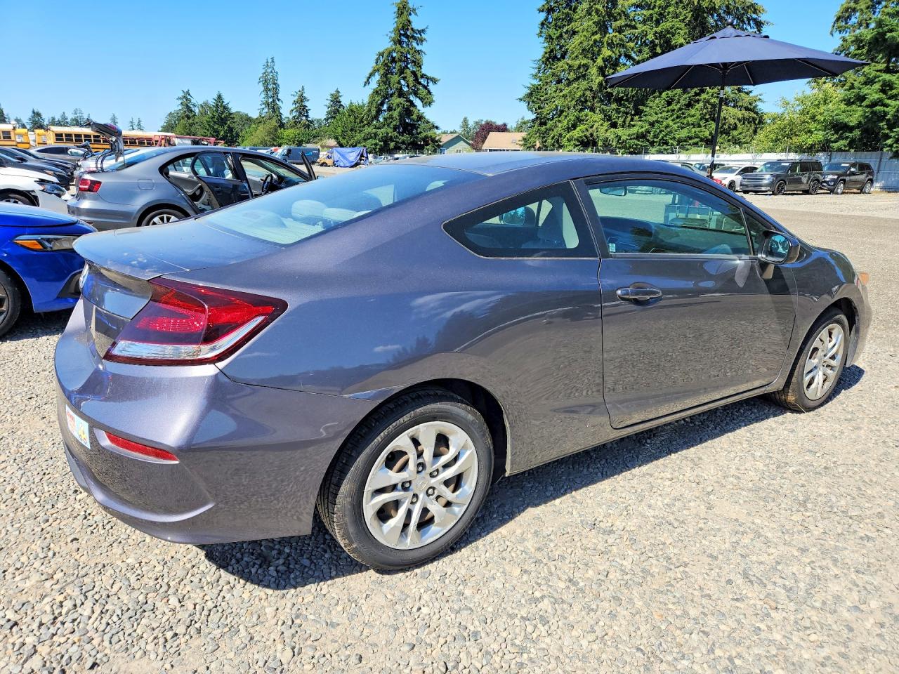 2015 Honda Civic Lx Серый vin: 2HGFG3B58FH517813