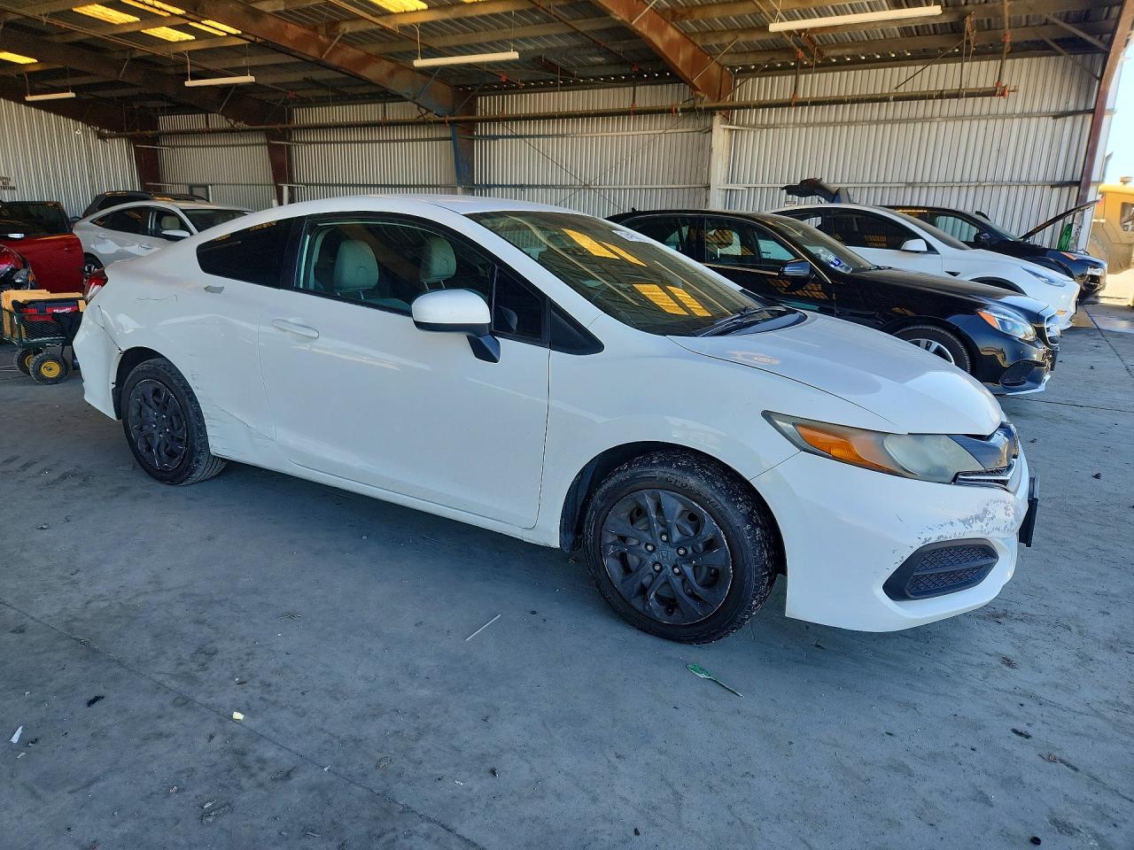 2015 Honda Civic Lx White vin: 2HGFG3B58FH517889