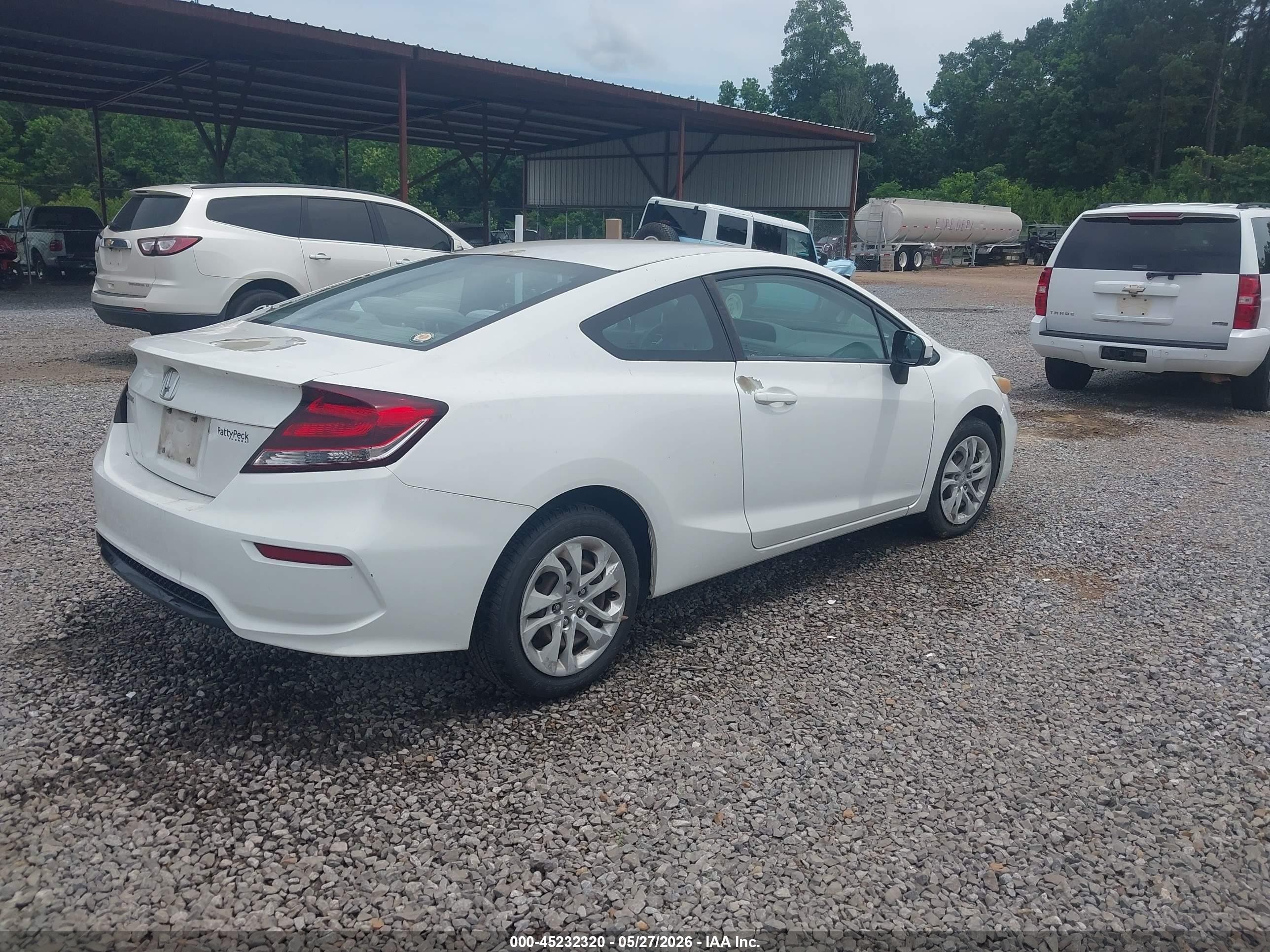 2015 Honda Civic Lx White vin: 2HGFG3B58FH533395