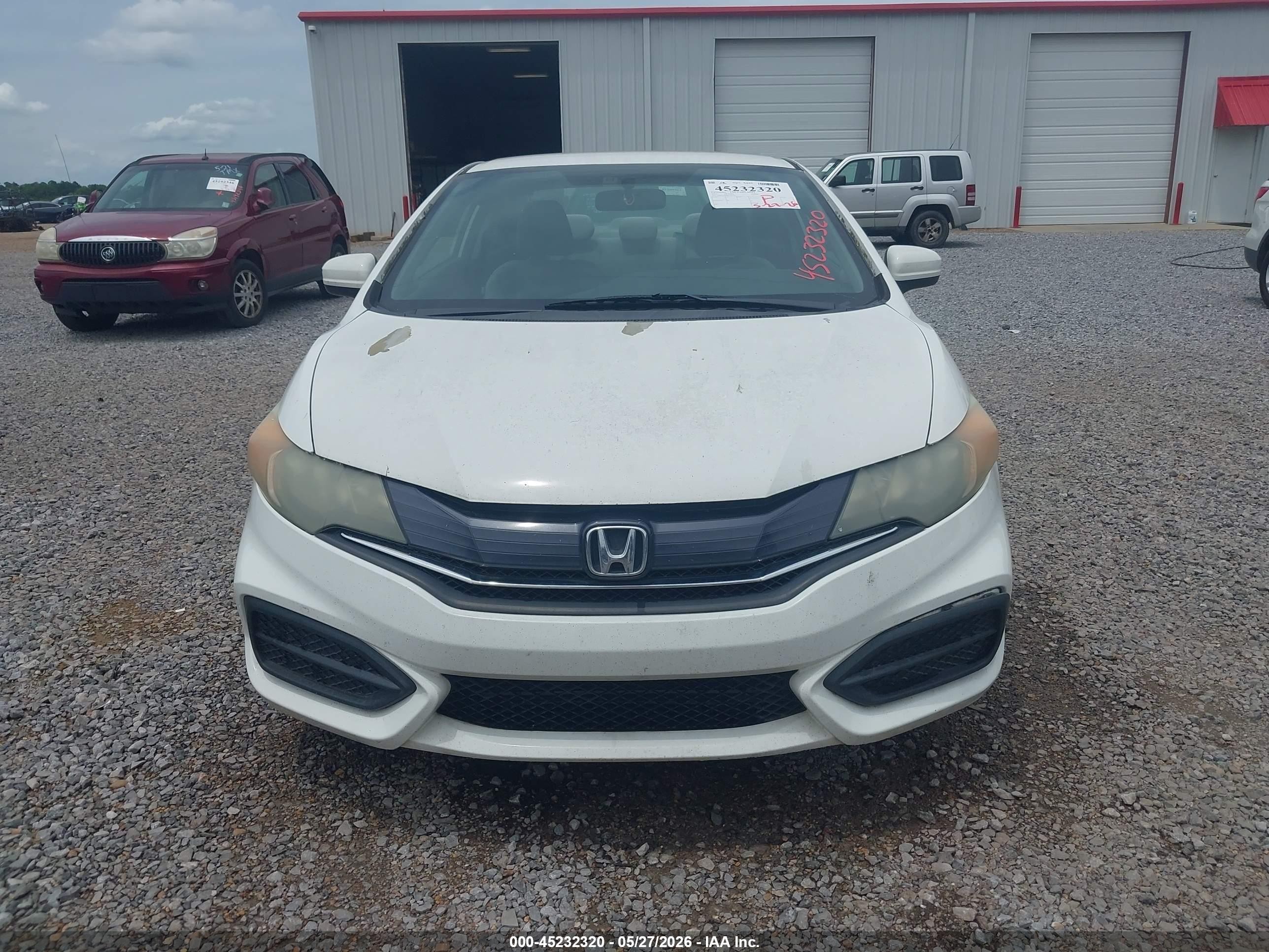 2015 Honda Civic Lx White vin: 2HGFG3B58FH533395