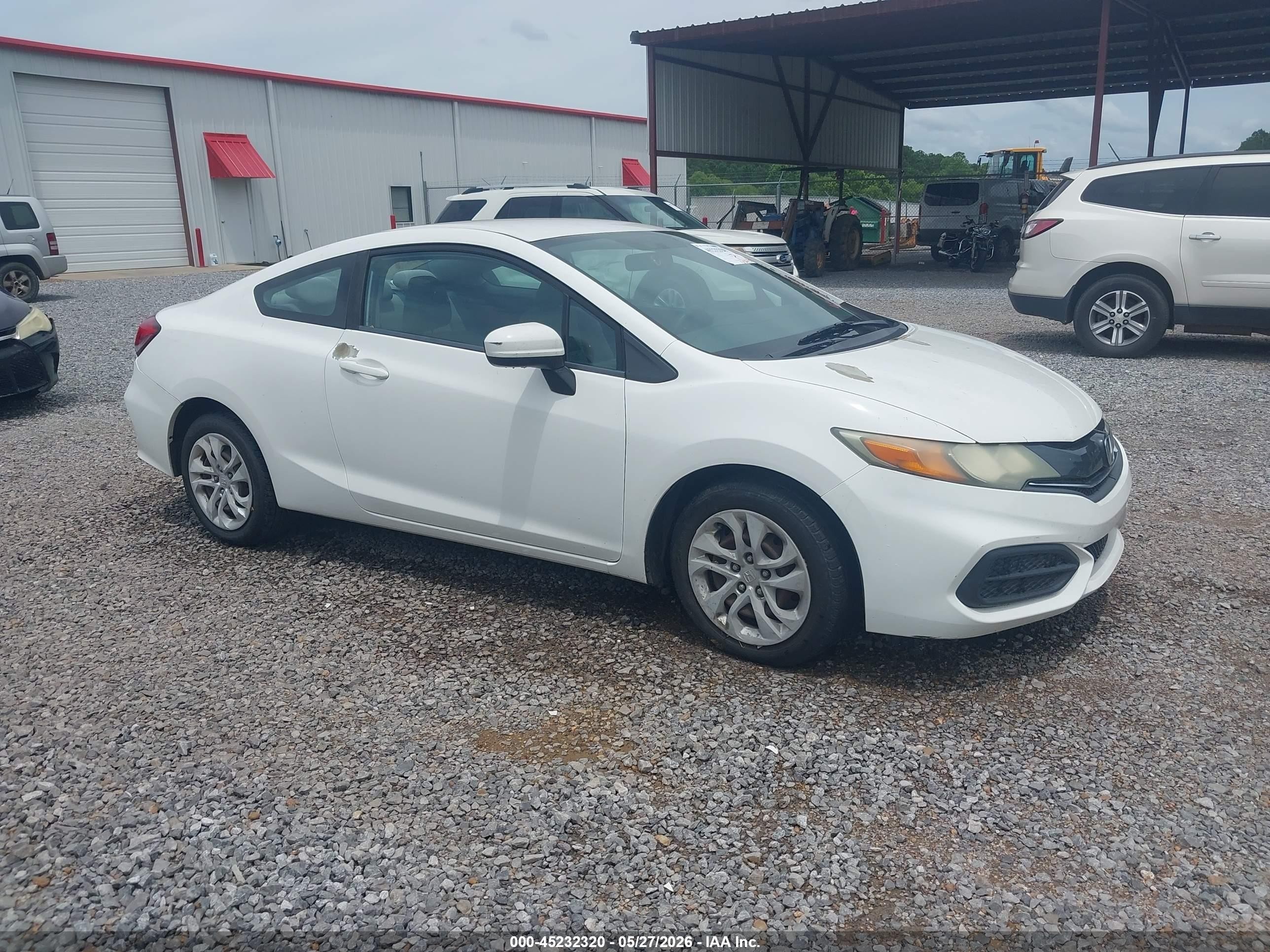 2015 Honda Civic Lx White vin: 2HGFG3B58FH533395