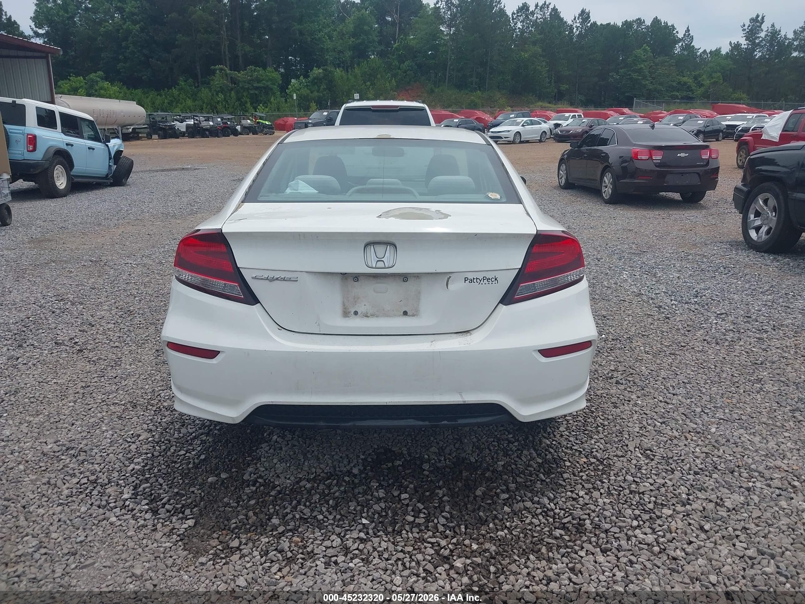 2015 Honda Civic Lx White vin: 2HGFG3B58FH533395
