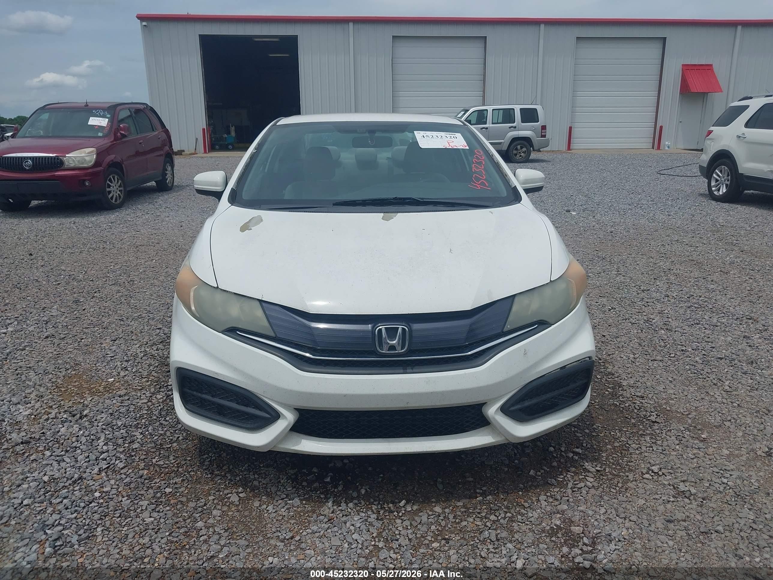 2015 Honda Civic Lx White vin: 2HGFG3B58FH533395
