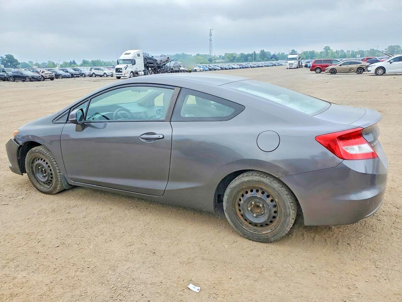 2012 Honda Civic Lx Gray vin: 2HGFG3B59CH011211
