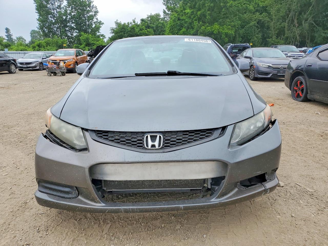 2012 Honda Civic Lx Gray vin: 2HGFG3B59CH011211