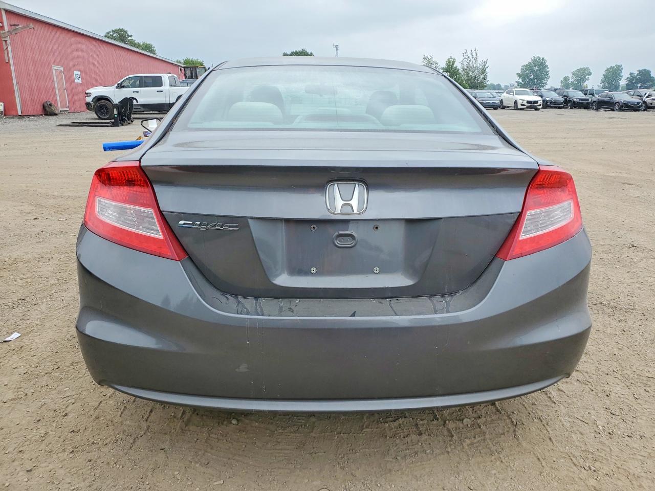 2012 Honda Civic Lx Gray vin: 2HGFG3B59CH011211