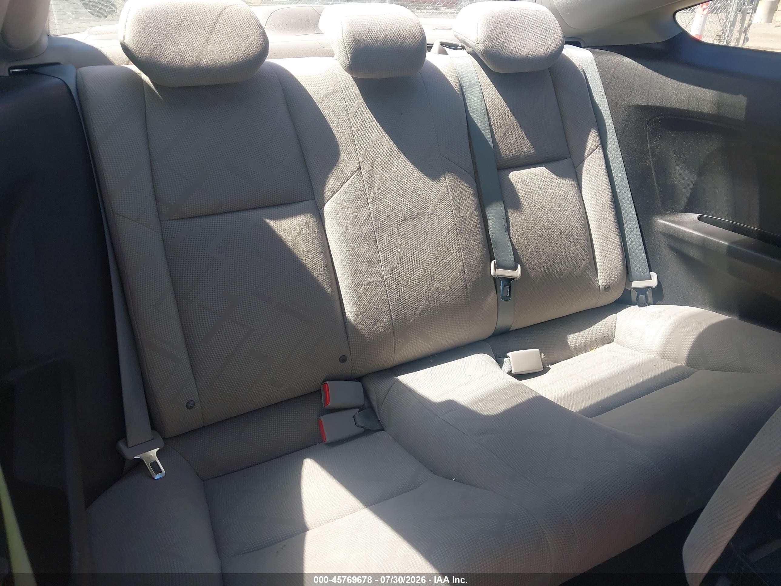 2012 Honda Civic Lx Gray vin: 2HGFG3B59CH524703