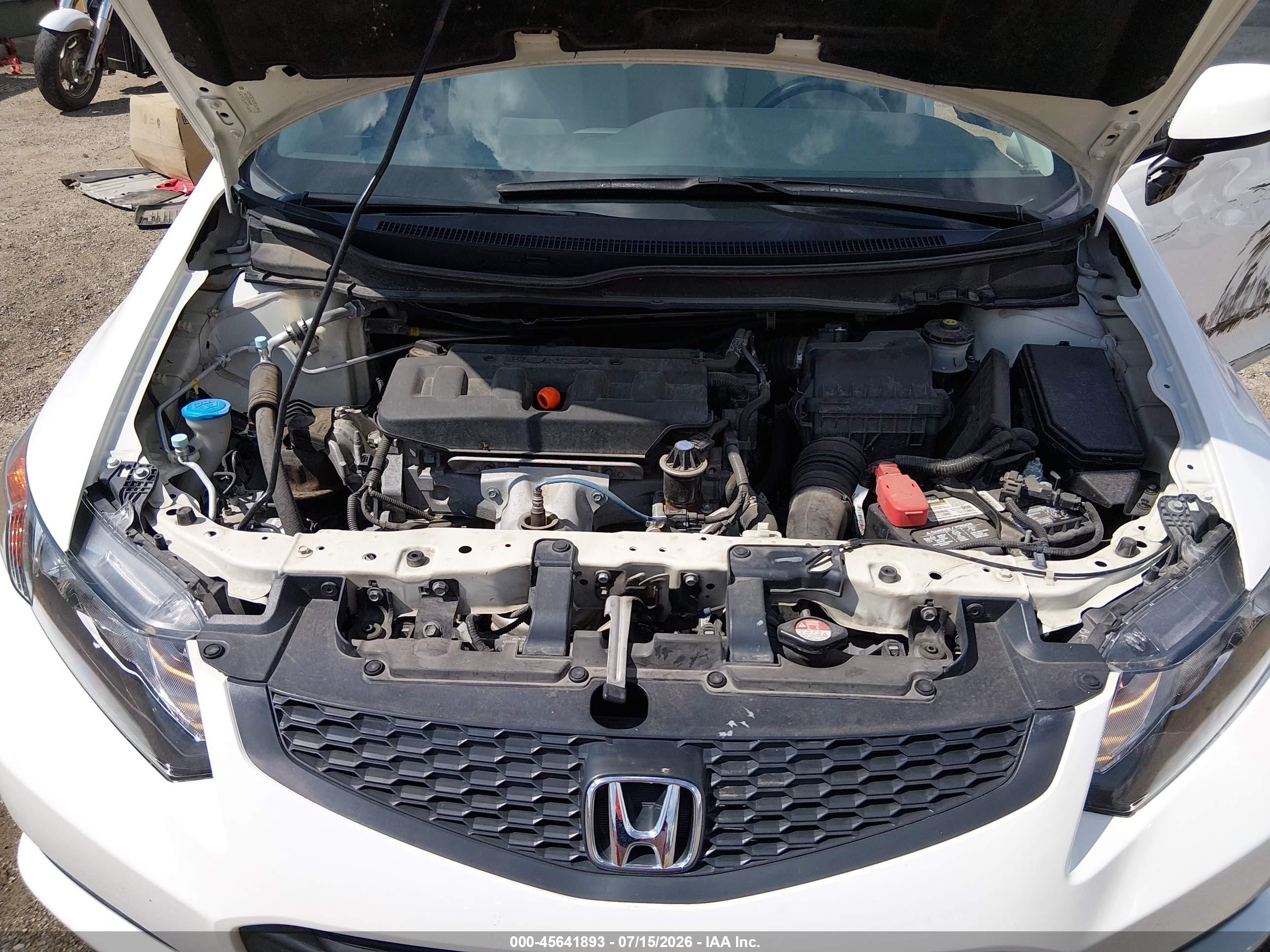 2012 Honda Civic Lx White vin: 2HGFG3B59CH546281