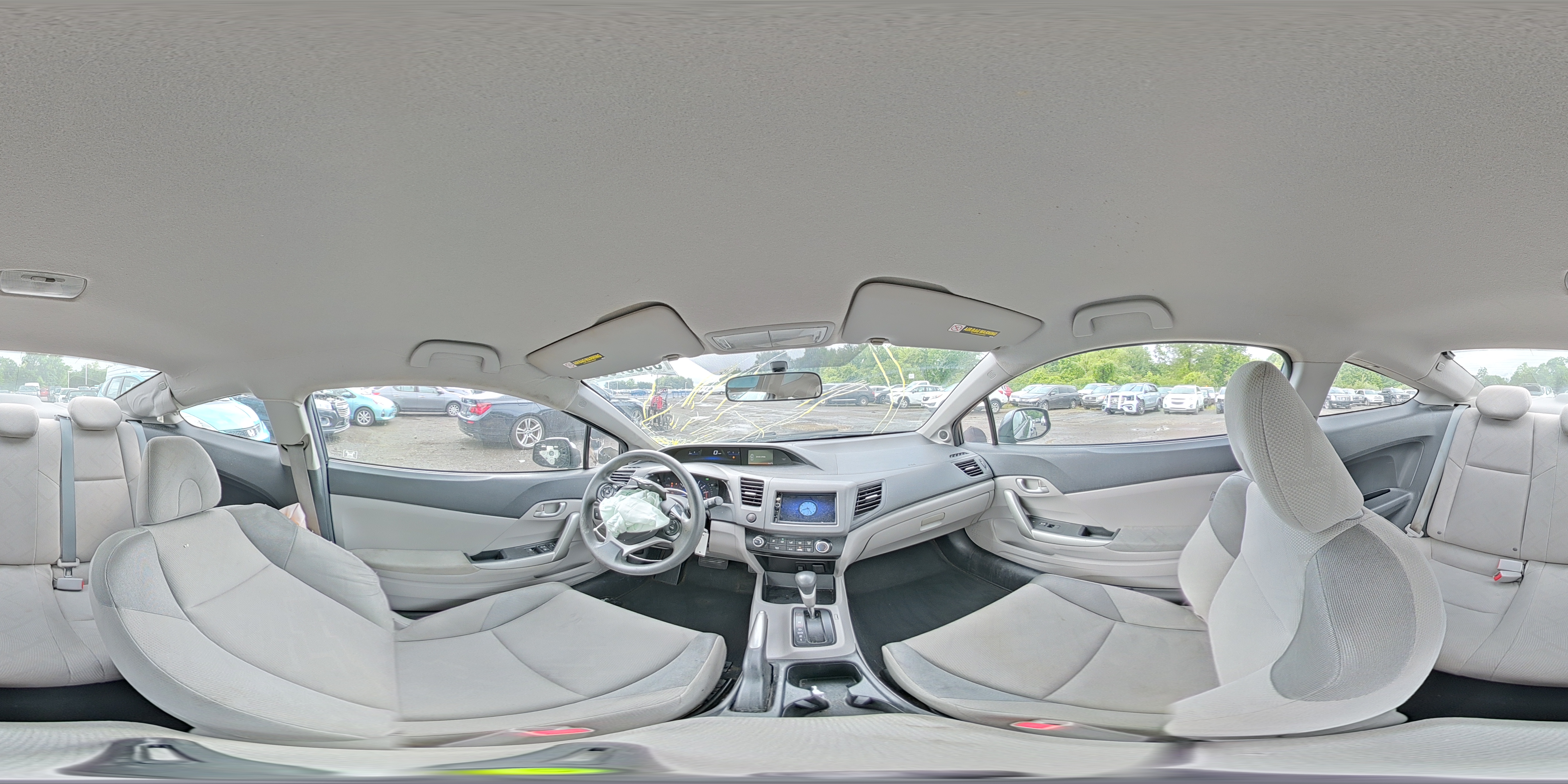 2012 Honda Civic Lx Серый vin: 2HGFG3B59CH550749