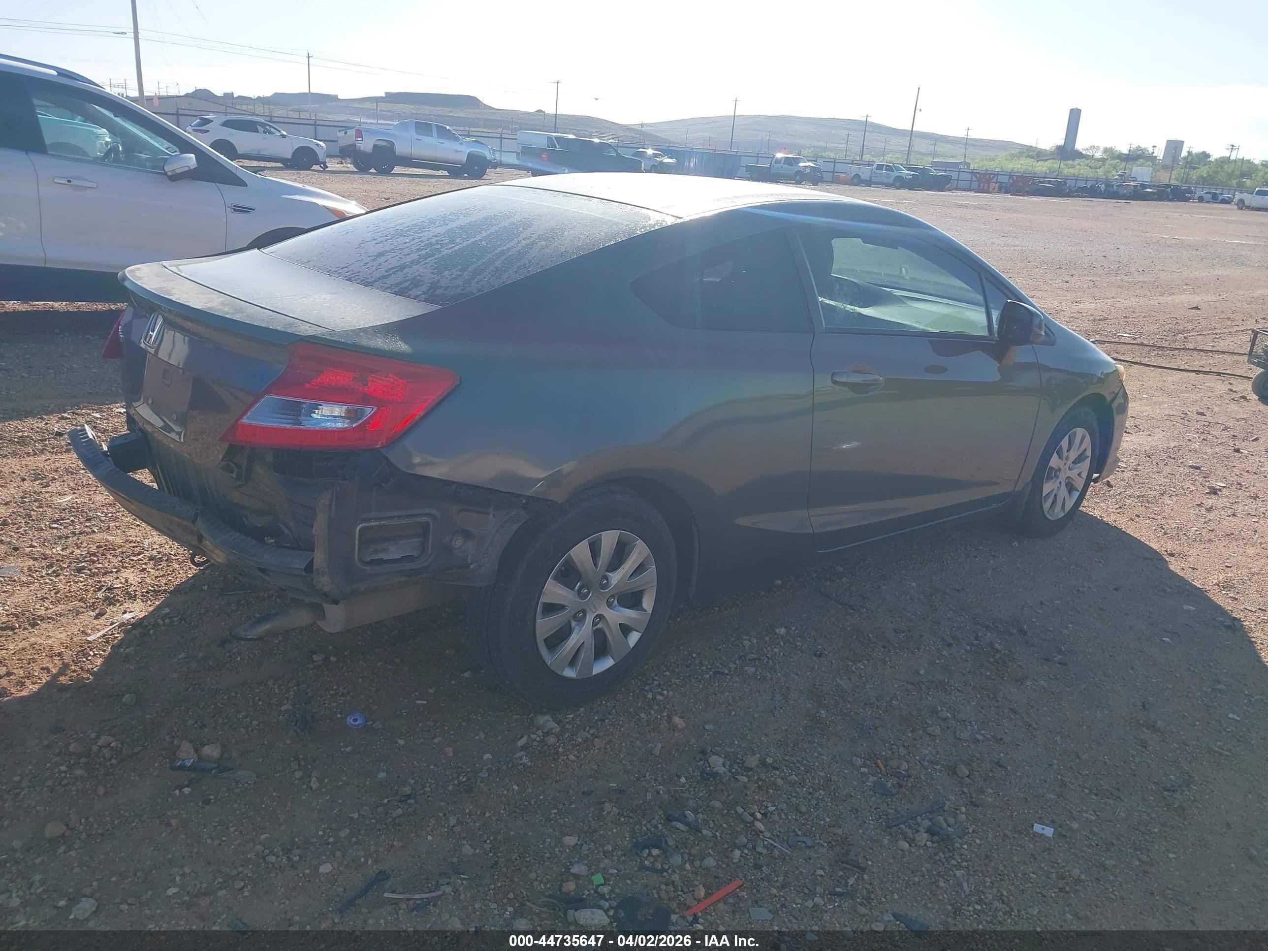 2012 Honda Civic Lx Серый vin: 2HGFG3B59CH556549